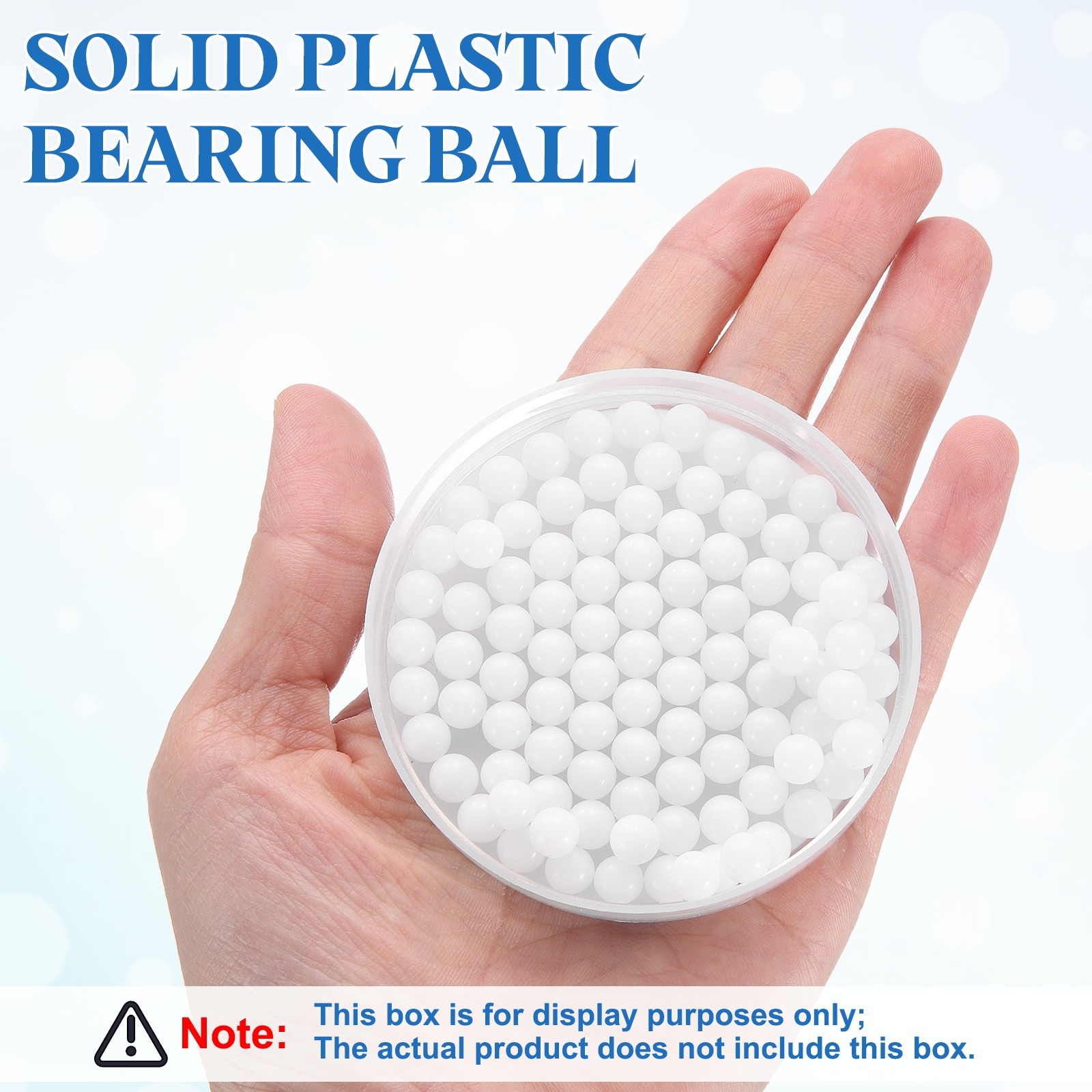100pcs POM Bearing Balls 1/4″ 6.35mm Solid Plastic Bearing Ball
