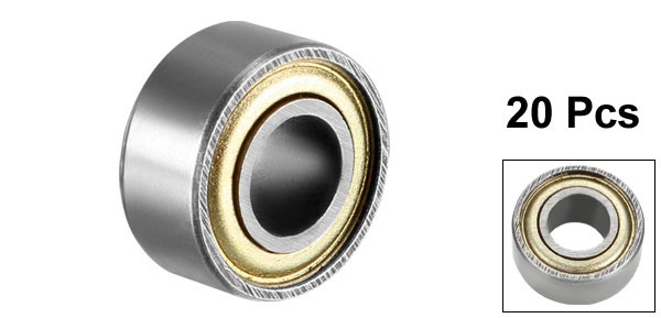 20pcs Deep Groove Ball Bearing 684ZZ Double Shield 4 x 9 x 4mm Carbon Steel
