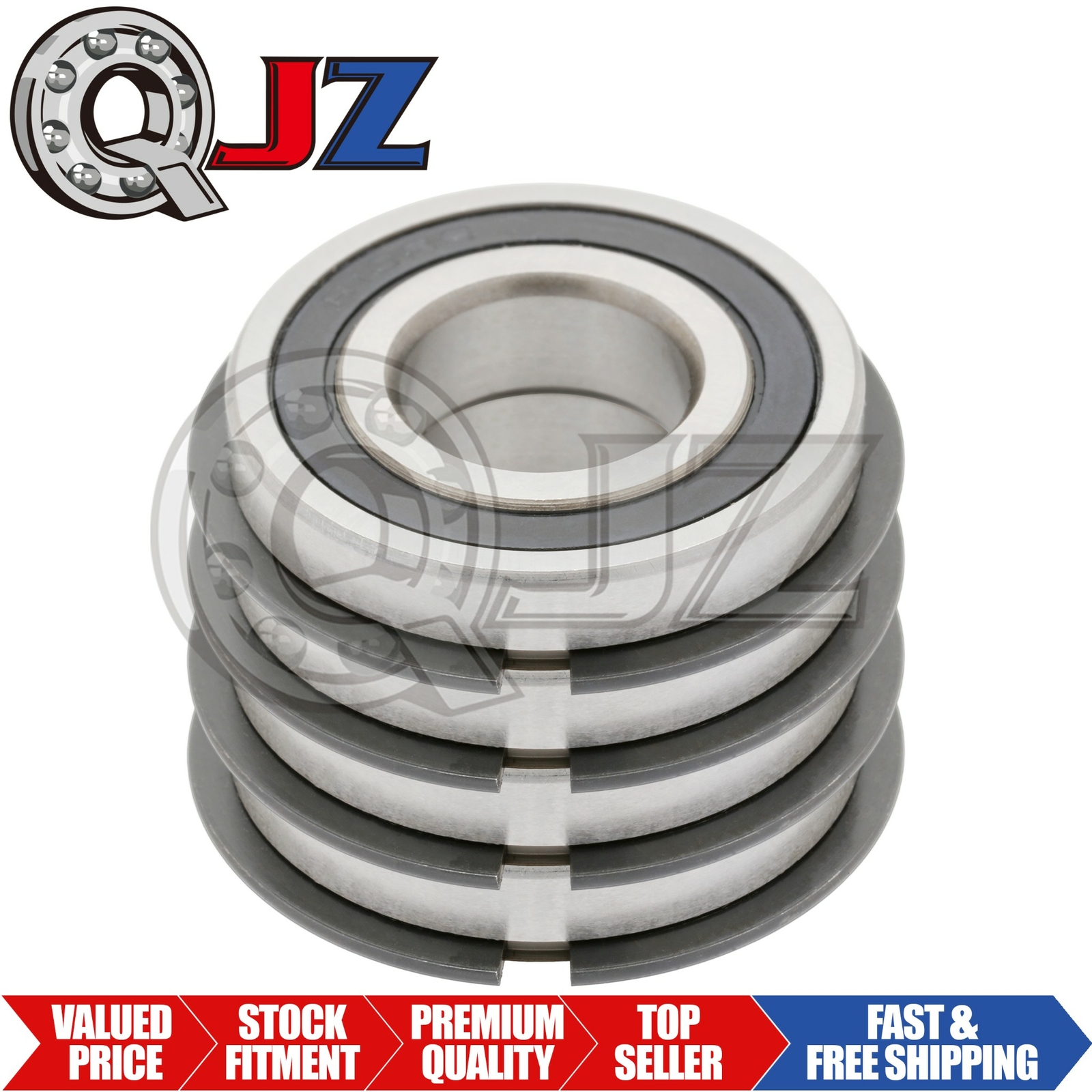 [4-Pack] R10-2RS-NR Radial/Deep Groove Ball Bearing 0.625in x 1.375in x 0.340in