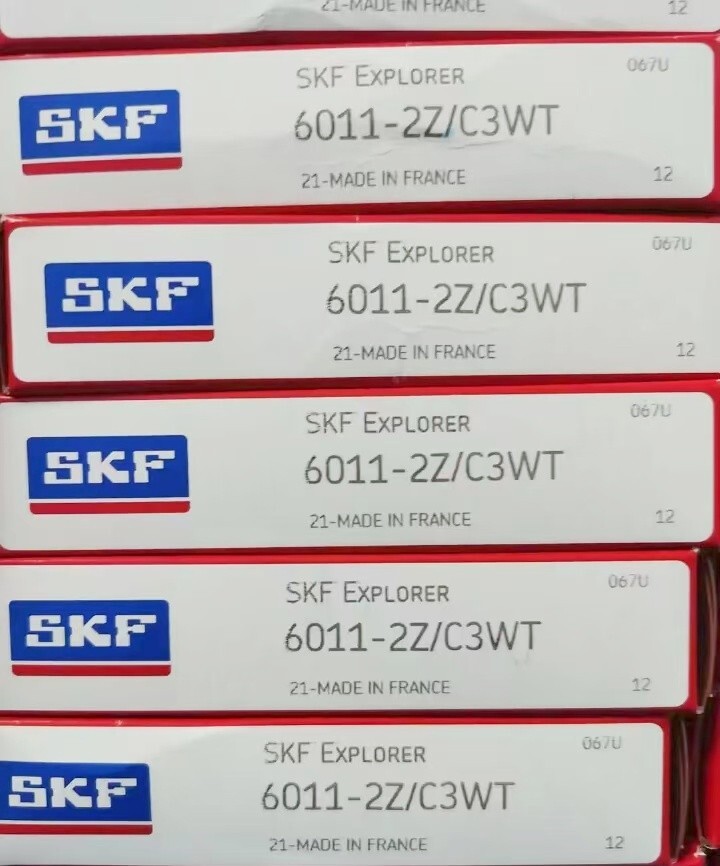 1PC SKF 6011-2Z/C3WT single row deep groove ball bearing