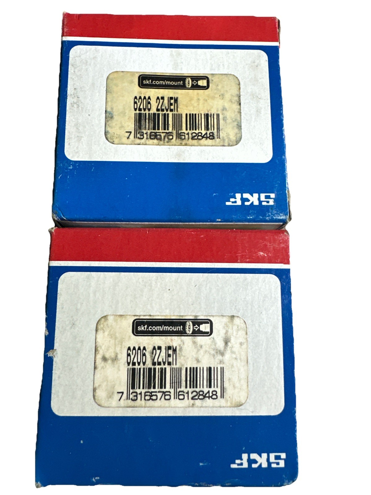 Qty 2 New SKF 6206 2ZJEM Radial Deep Groove Ball Bearing 30 mm Bore Ships Free