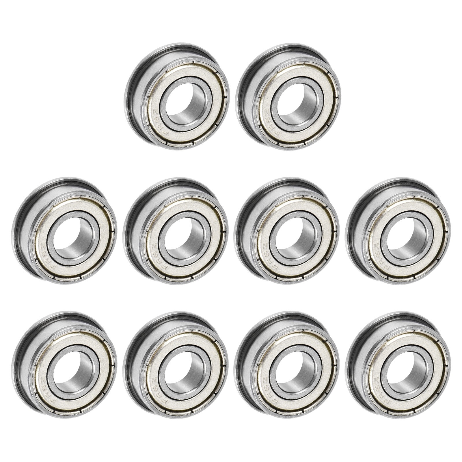 FR6ZZ Flanged Ball Bearing 3/8×7/8×9/32″ Chrome Steel Flange Bearings 10pcs