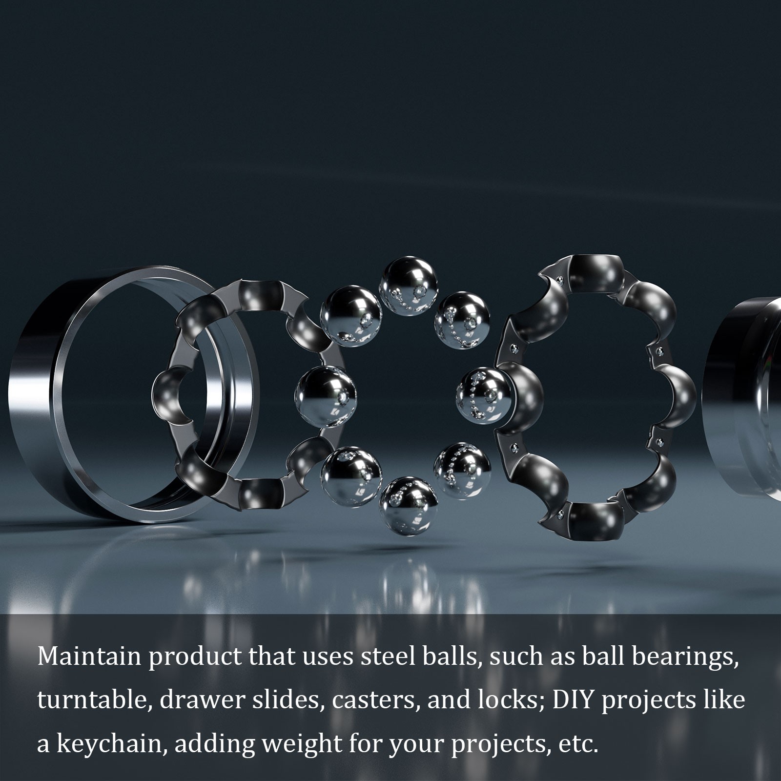 200pcs Precision Balls 6mm Carbon Steel for Bearings Valves Use Solid