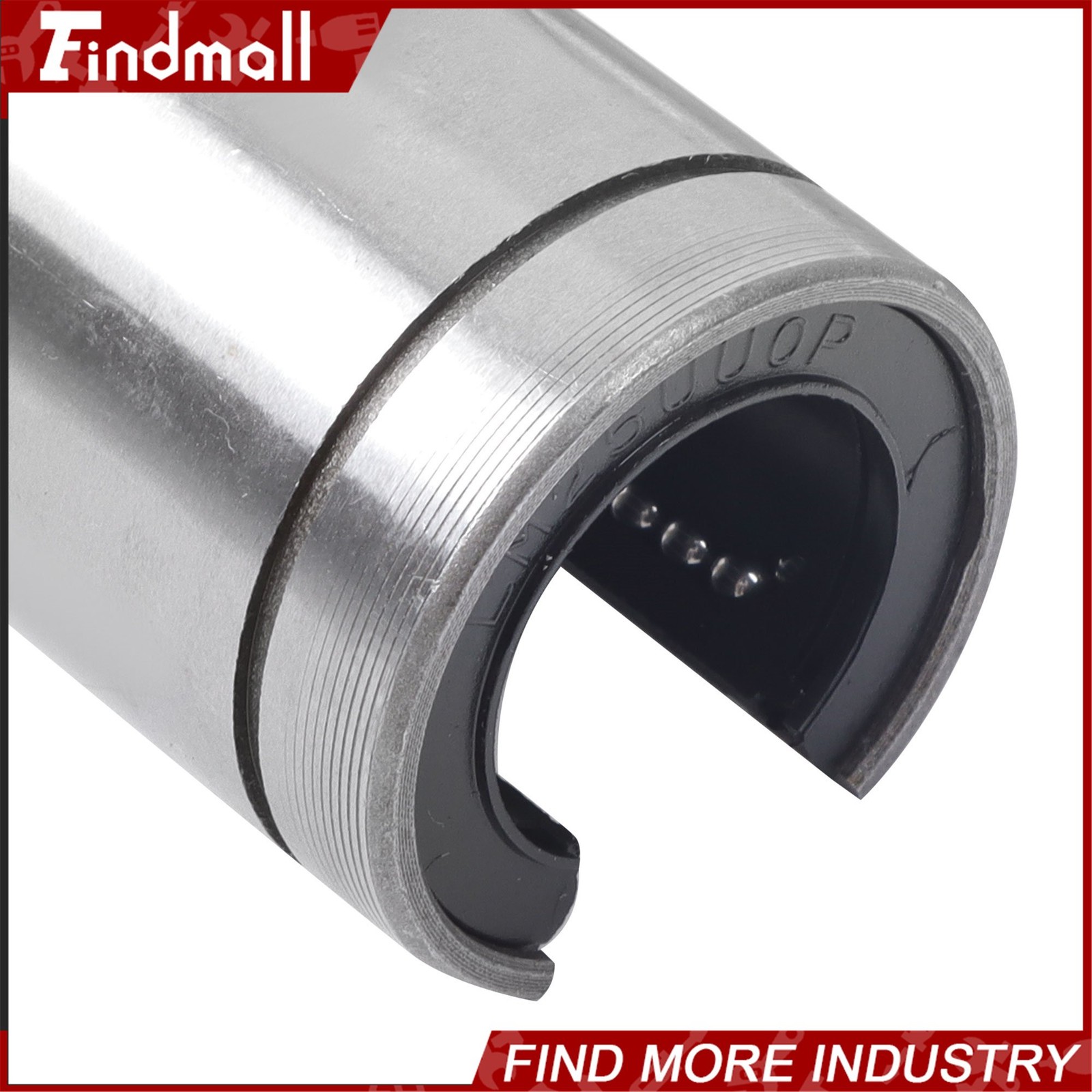Findmall 4pcs LM25UUOP Open Linear Ball Bearings 25x40x59mm – CNC Machine Parts