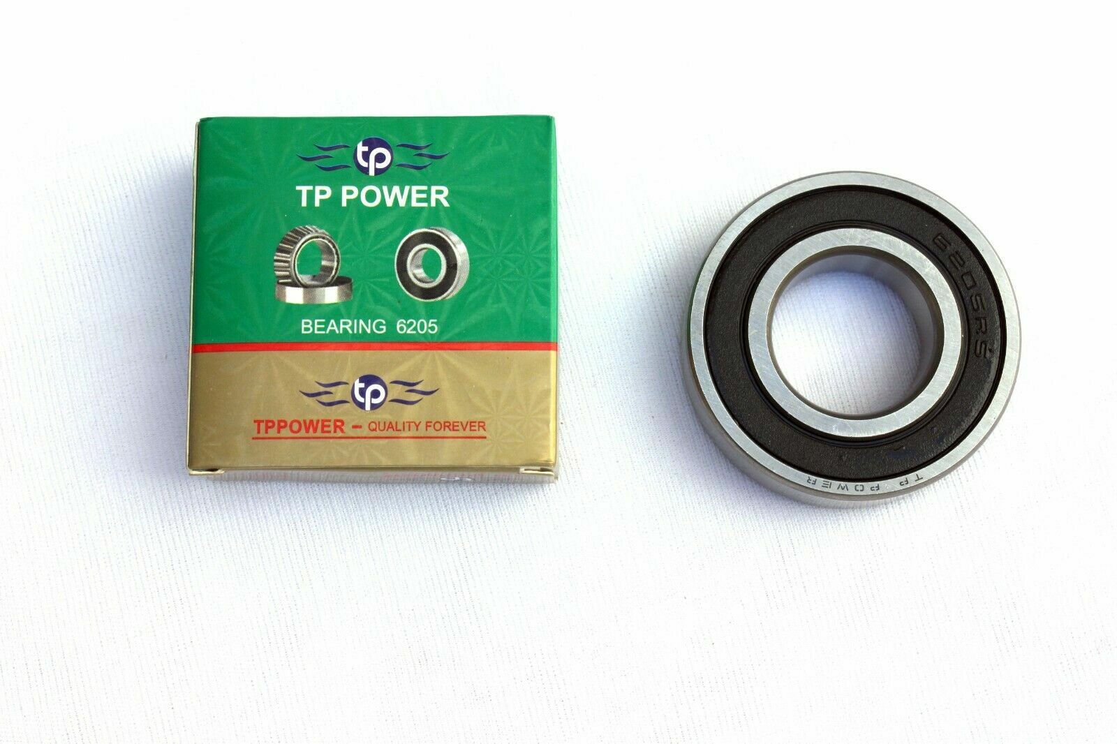 TRADE PACK OF 10 – 6205 RS BEARING 25x52x15mm TP POWER TOP QUALITY PRODUCT