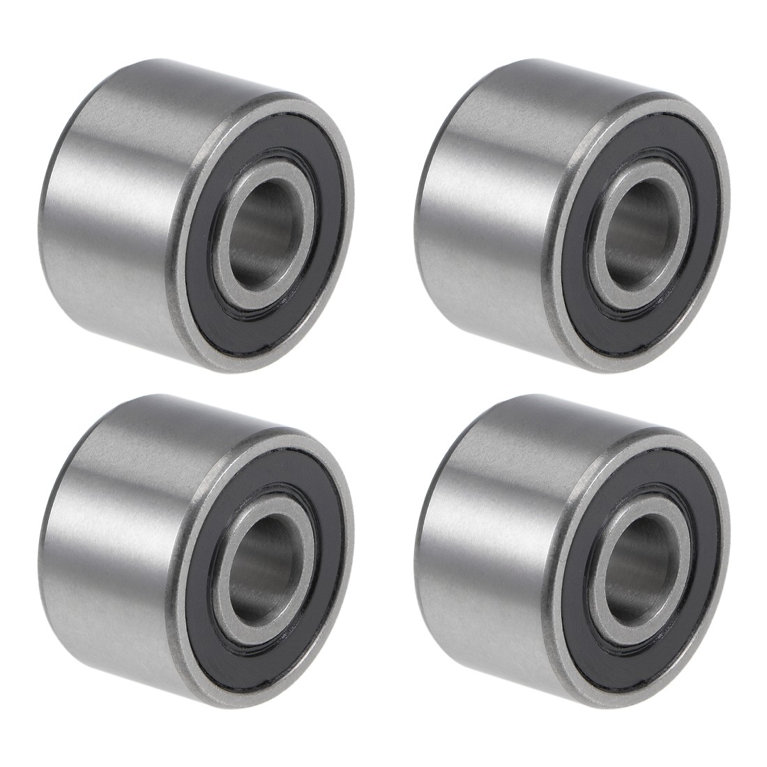 608-14-2RS Ball Bearings Z2 8x22x14mm Double Sealed Chrome Steel 4pcs