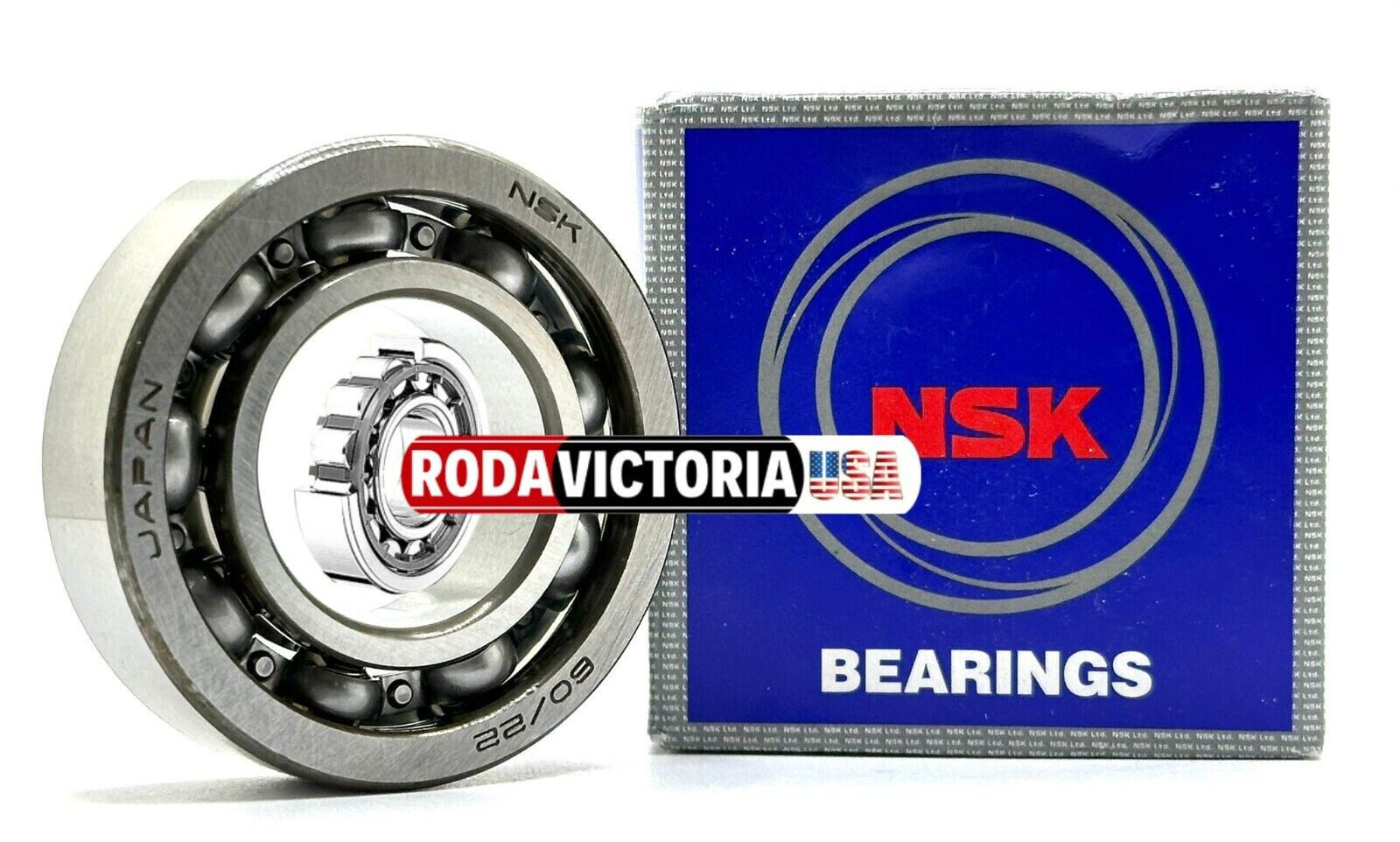 NSK JAPAN 60/22 DEEP GROOVE BALL BEARING, OPEN TYPE, NO SEALS 22x44x12 mm