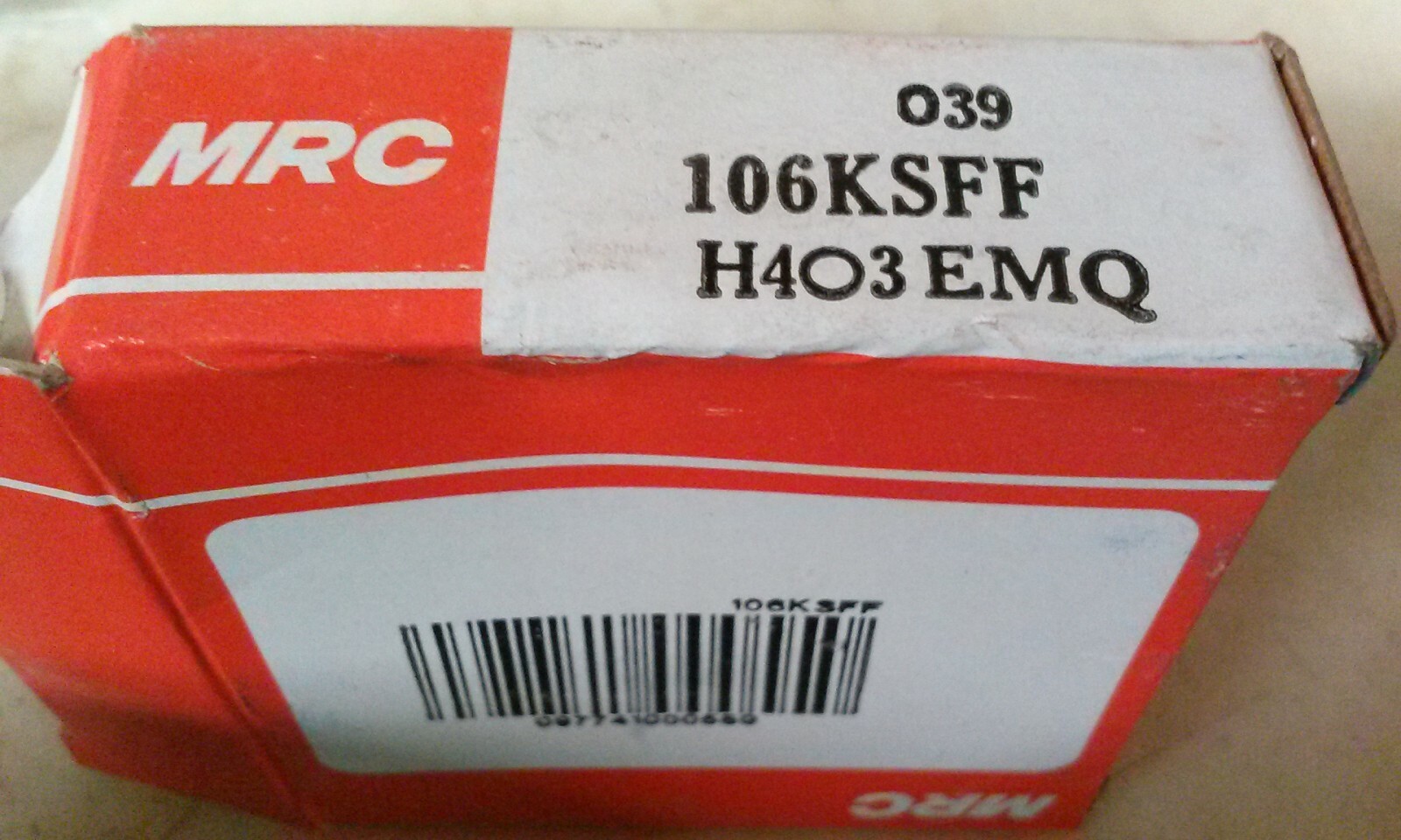 MRC 106KSFF H403 EMQ bearing, made in Japan.