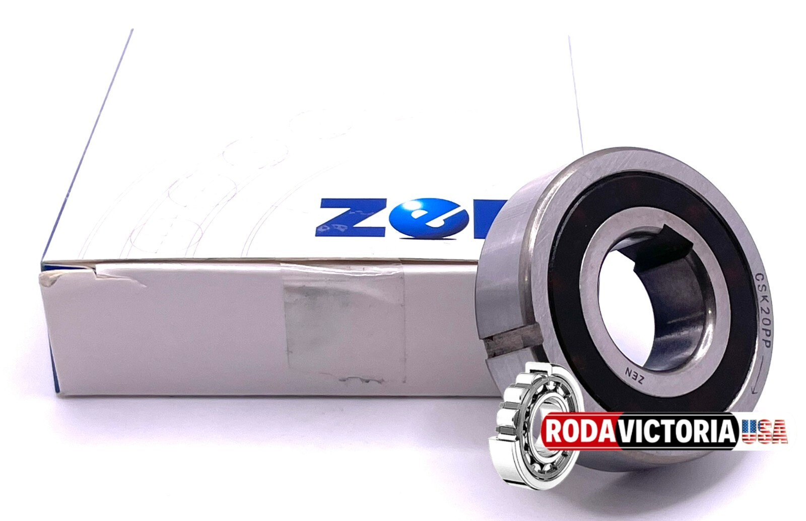 ZEN CSK20PP Sprag Clutch One Way Bearing Internal & External Keyways 20x47x14mm