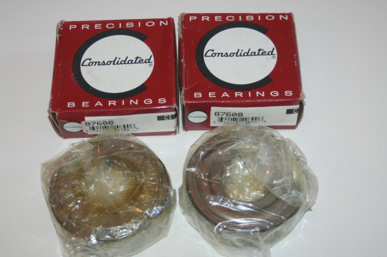 (Lot of 2) CONSOLIDATED 87608 Deep Groove Shielded Felt Seal Bearings * NEW *
