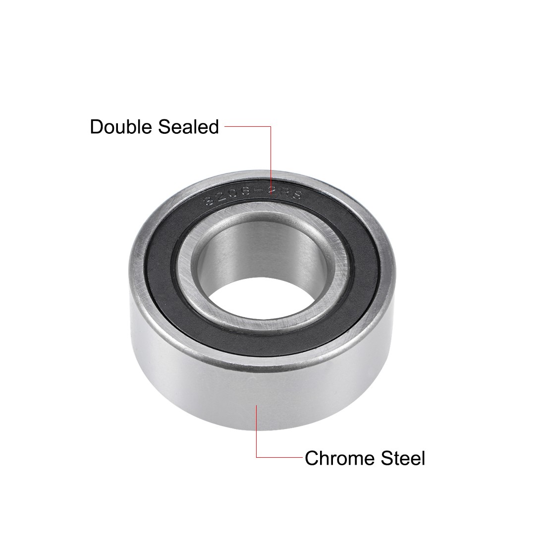 3206 5206 2RS Angular Contact Ball Bearing Sealed Bearings