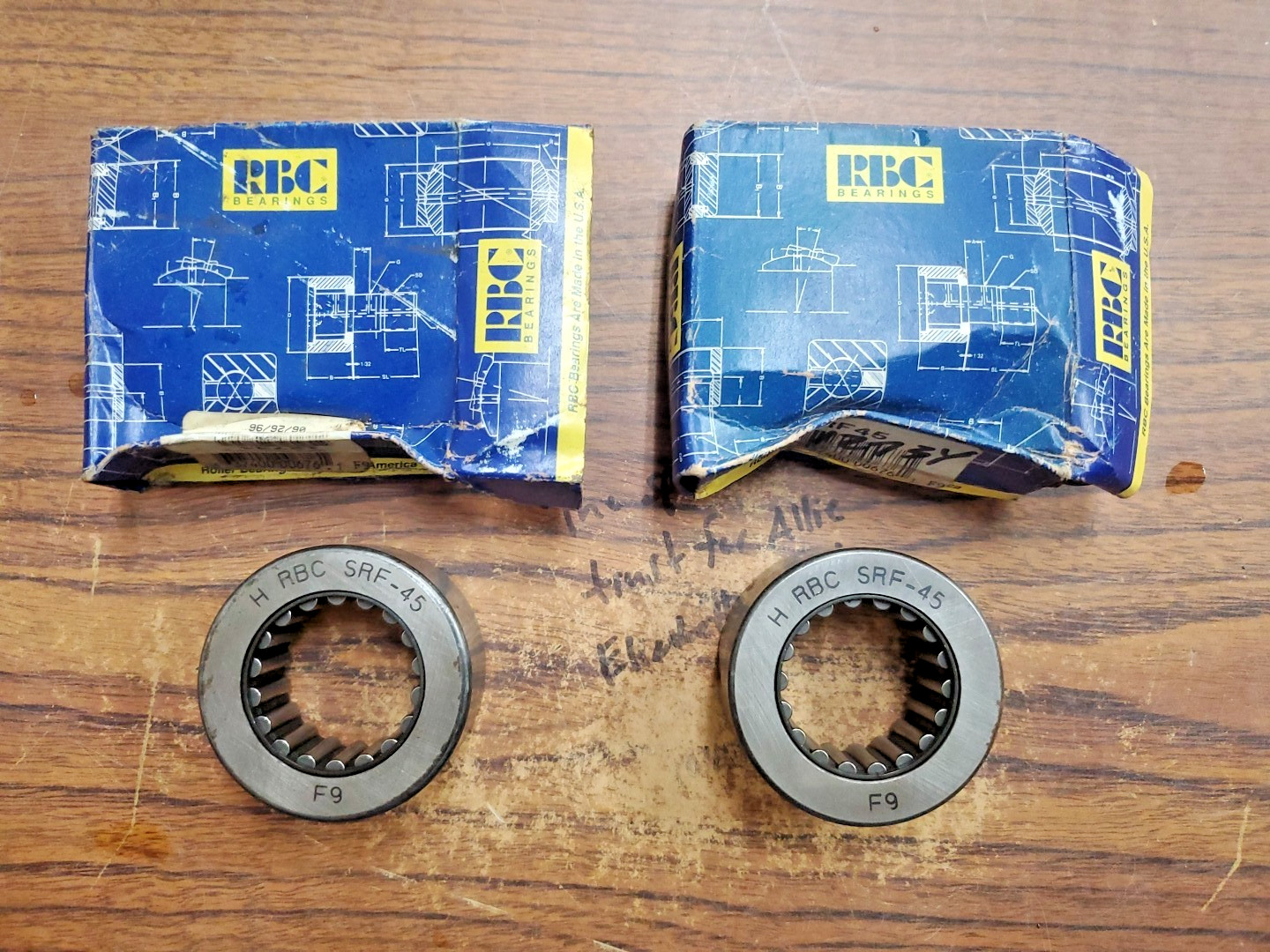 (2-PCS) RBC Bearing SRF45 (VR17)