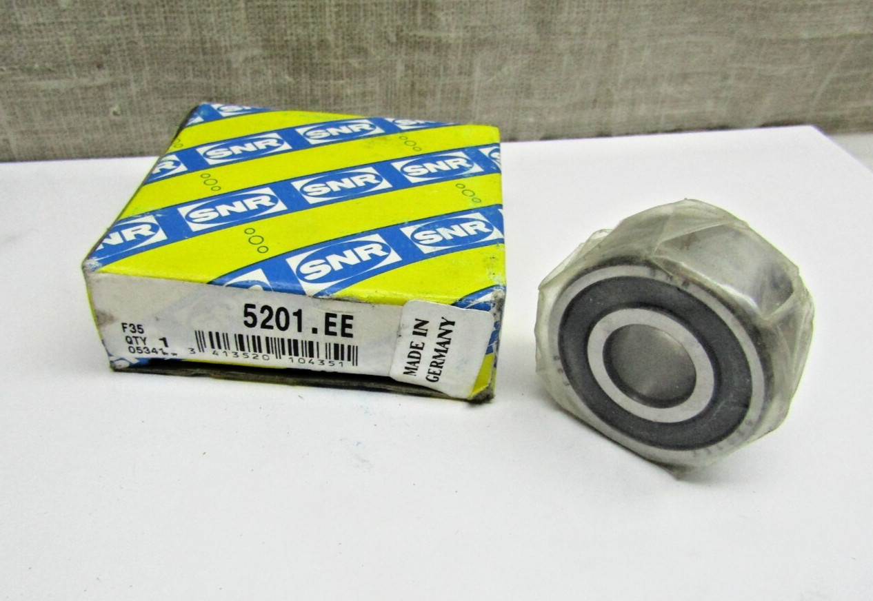 SNR 5201.EE 5201-2RS 12mm x 32mm x 5/8″ Sealed Bearing