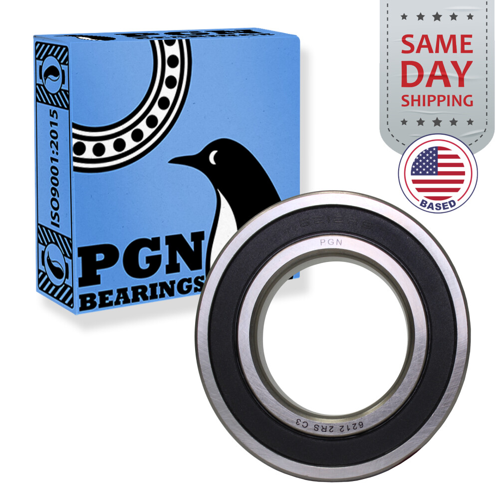 6212-2RS Premium Rubber Seal Ball Bearing C3 EMQ, 60x110x22, 6212 2RS 6212rs