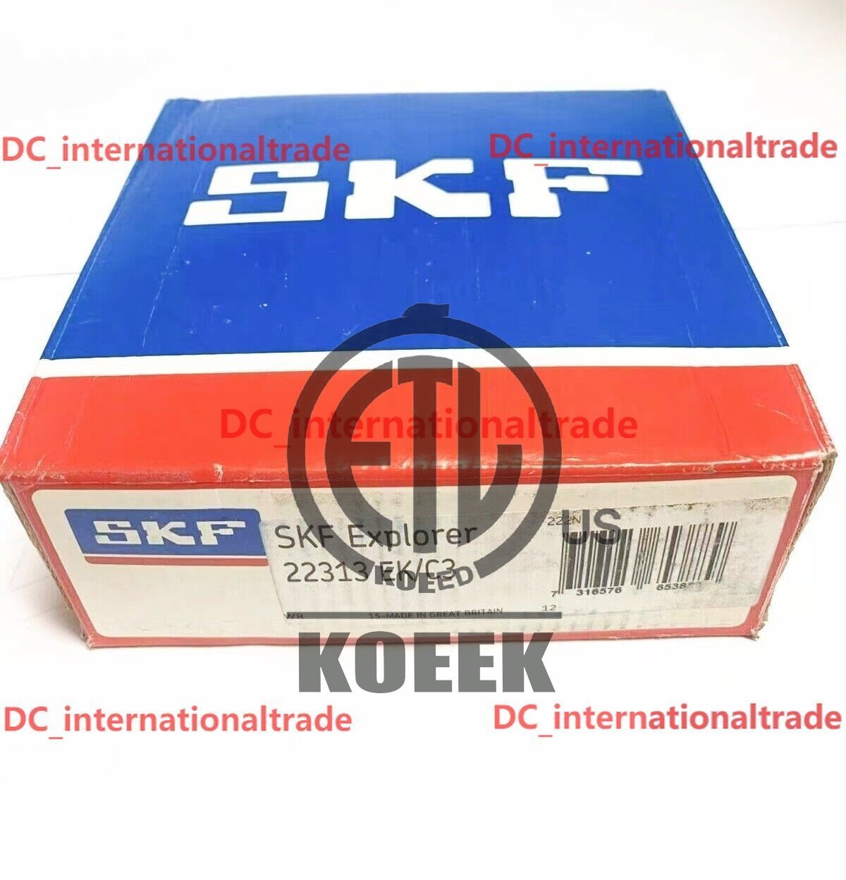 NEW SKF 22313 EK/C3 spherical roller bearing 1PCS #DC