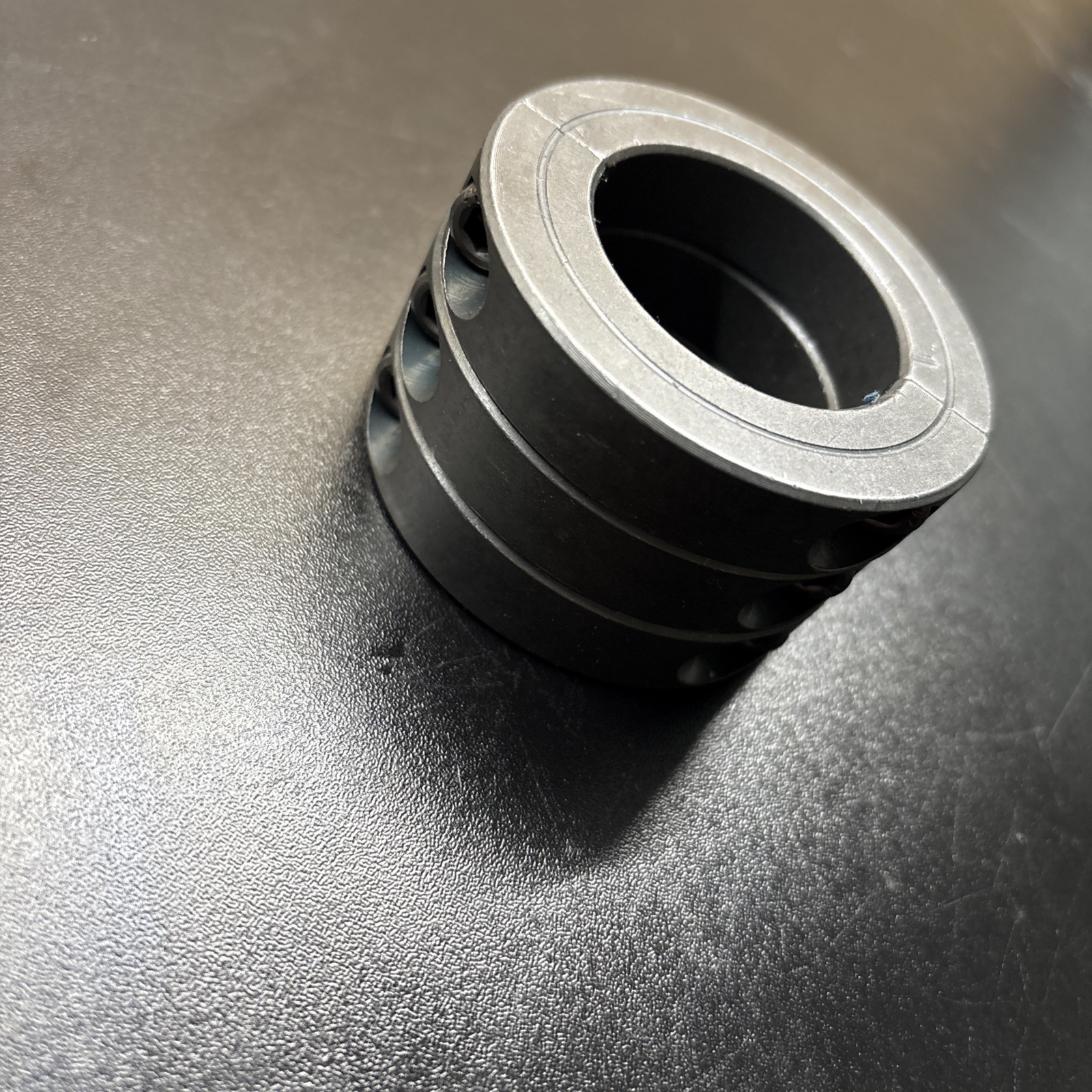 Dayton CCI502SH 1/2 Double Heavy Split Shaft Collar Black Oxide 3 Pack