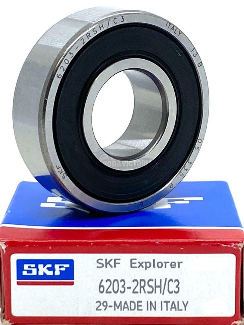 SKF 6203 2RSH C3 DEEP GROOVE BALL BEARING, RUBBER SEALED 17x40x12 mm