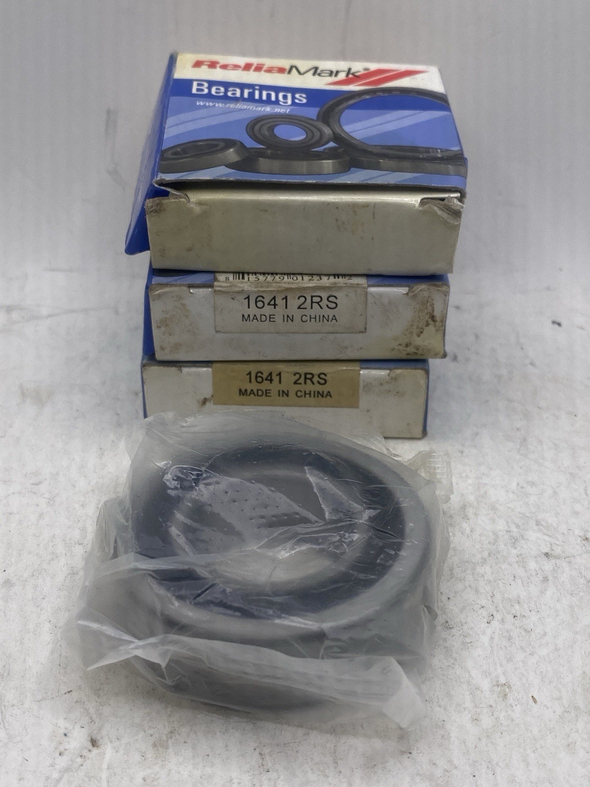 Lot Of 3 RBC ReliaMark 2RS 1641-2RS 1″ x 2″ x 9/16″ Sealed Bearing