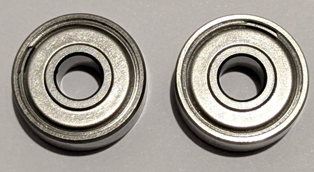 2 X Mini Steel Ball Bearing for Motors / Fans – .75″ OD – .25″ ID – 19 x 6.35mm