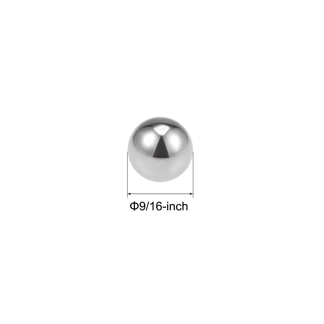 Precision Balls 9/16″ Solid Chrome Steel G10 for Bearing Keychain Wheel 10pcs