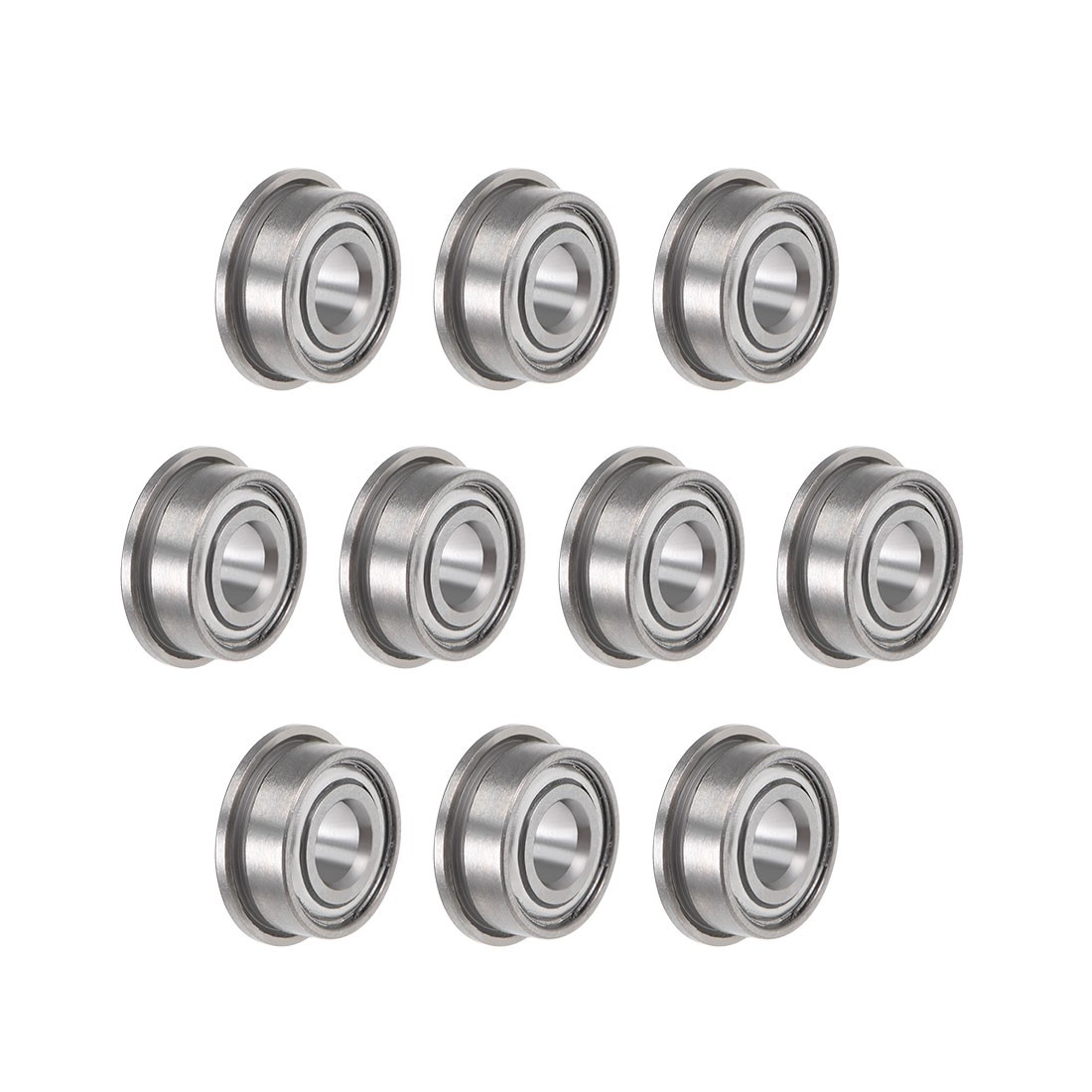 10pcs MF104ZZ Flanged Bearing 4mmx10mmx4mm Double Shielded Deep Groove Bearing