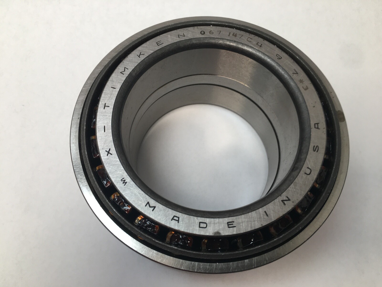 Timken 497-3/493D-3/X3S-497 Double Taper Bearing Cone&Cup 3-3/8″ ID 5-3/8″OD USA