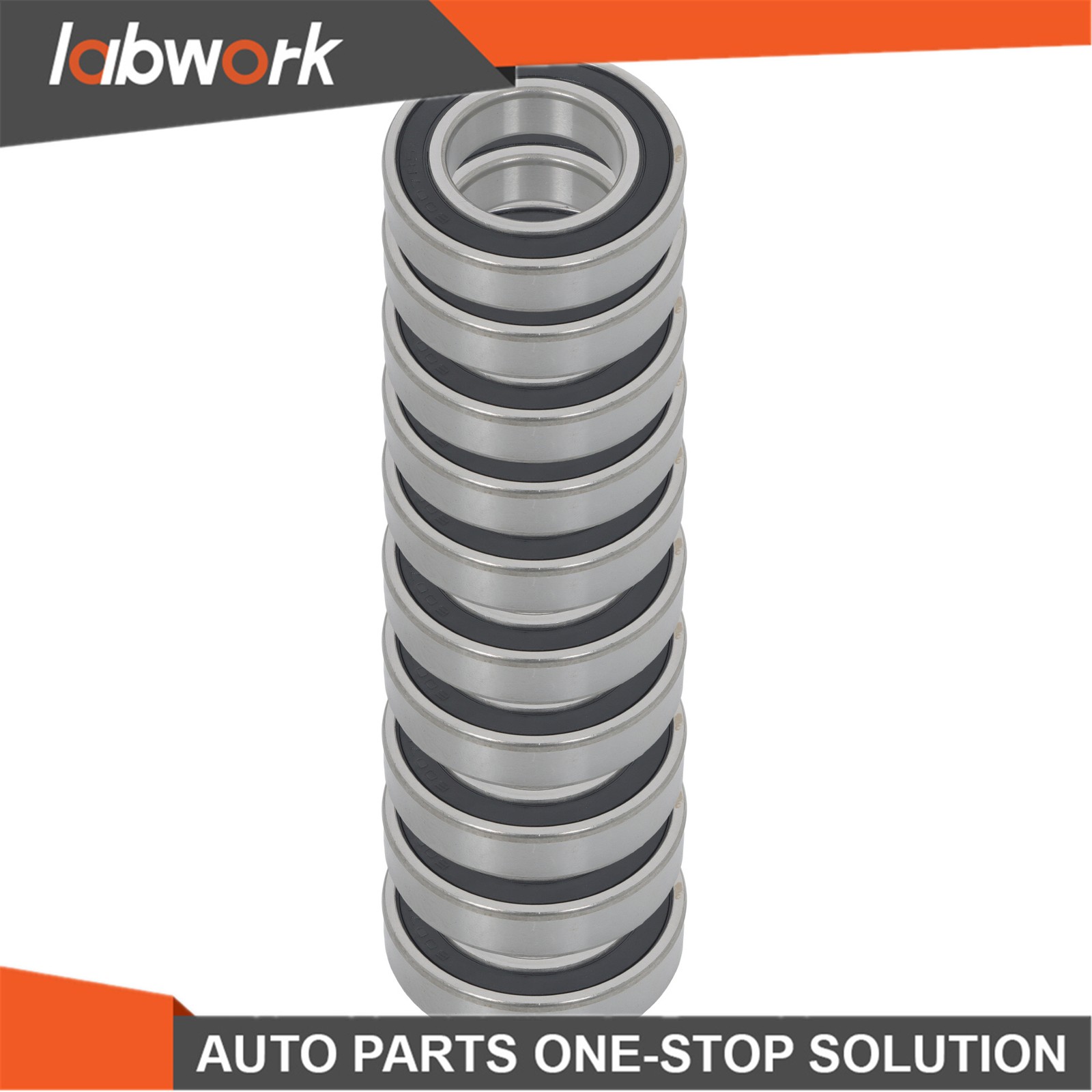 Labwork 6007-2RS Deep Groove Bearings 10pcs 35x62x14mm Rubber Sealed Set