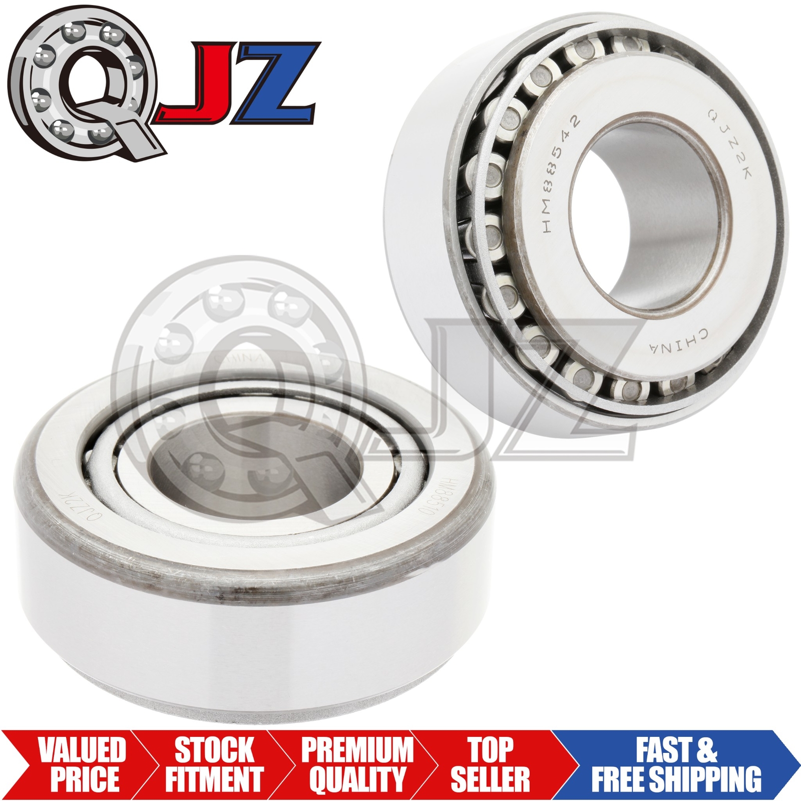 [2-Pack] HM88542-HM88510 Tapered Roller Bearing Set 1-1/4″ x 2.875″ x 1.1563″