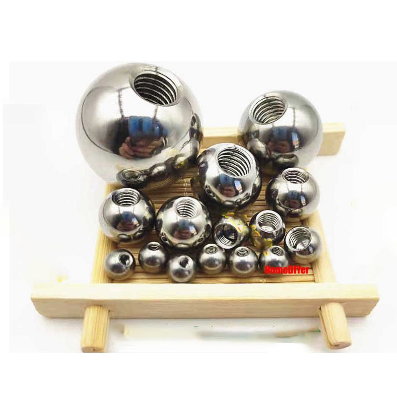 Stainless Steel Blind Hole Ball With Thread M2-M12 Drilling Balls Dia 5mm~30mm