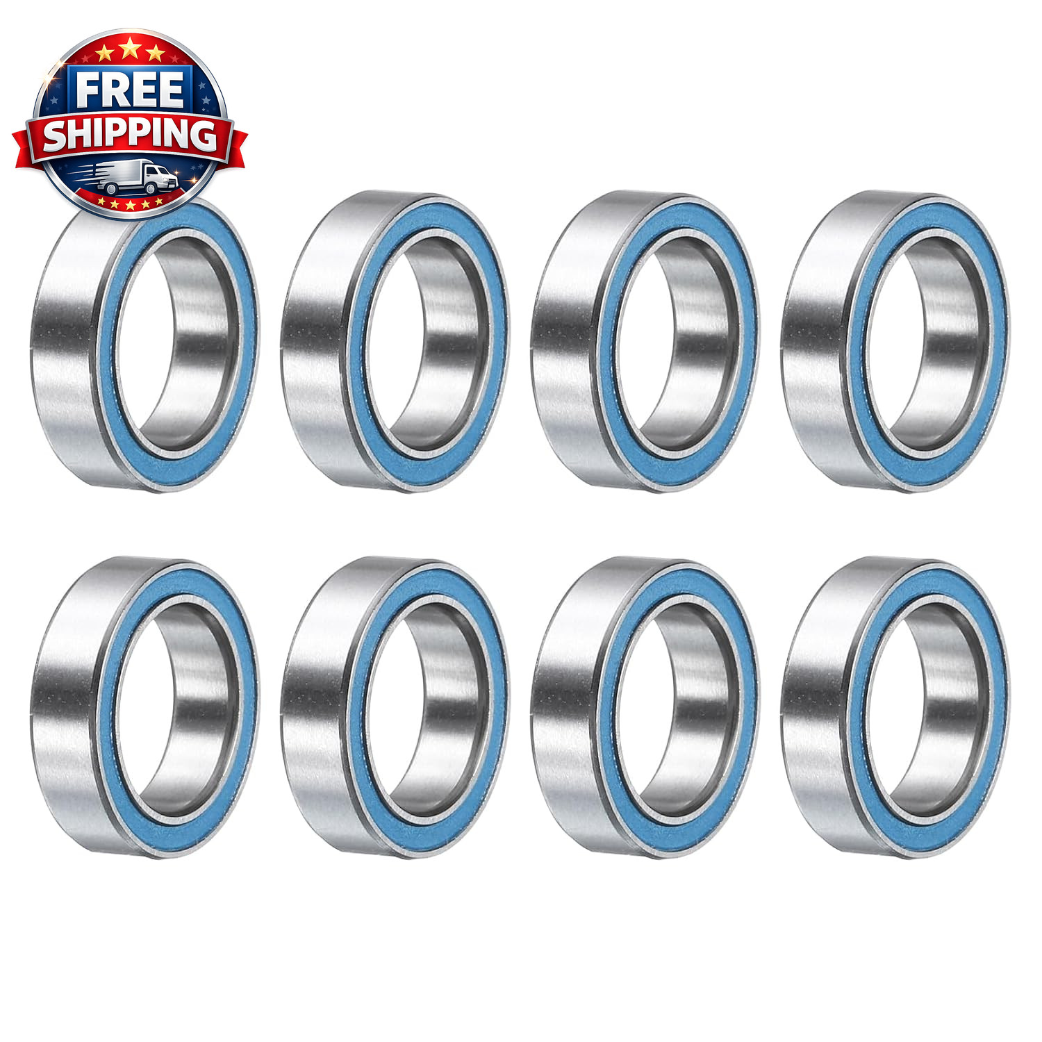 8Pcs 6700-2RS Deep Groove Ball Bearings 10X15X4Mm Chrome Steel Bearing D