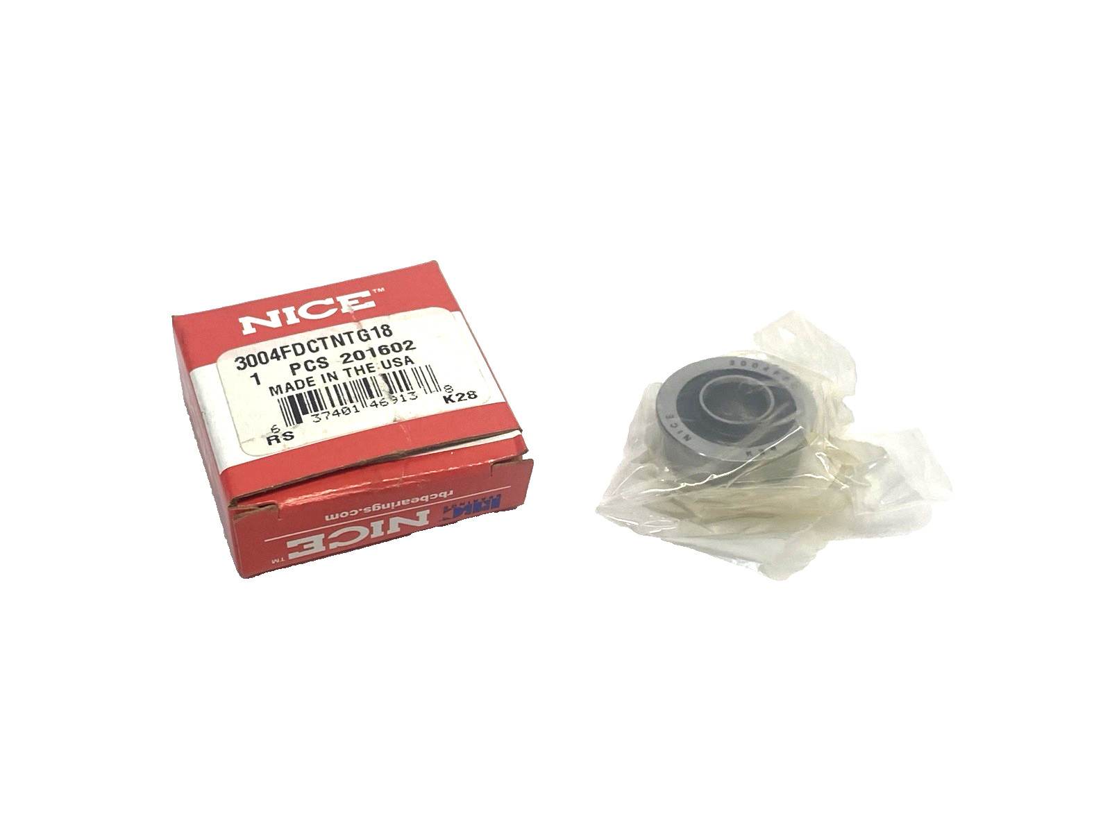 NICE 3004FDCTNTG18 Flanged Ball Bearing 3/8″ ID 7/8″ OD 0.2812″ Wide