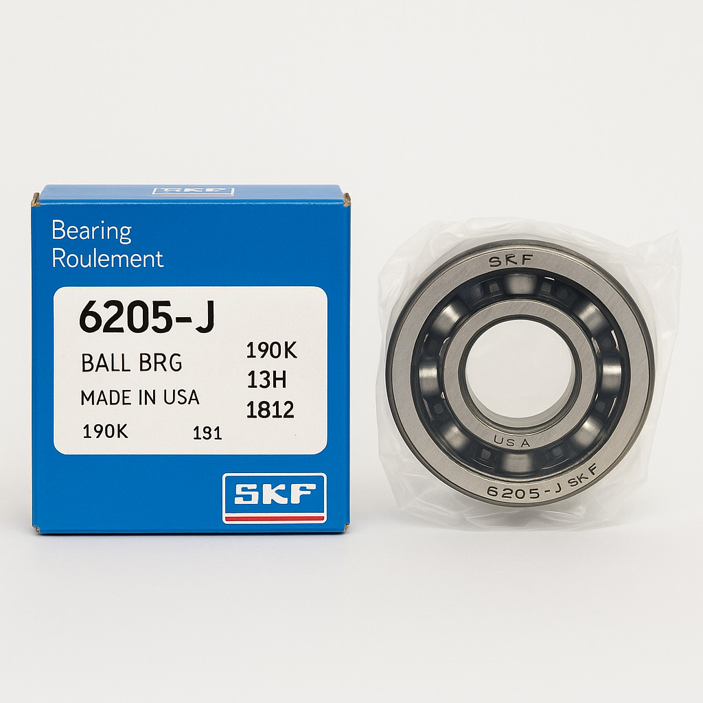 SKF 6205-J Ball Bearing – Genuine SKF – Made in USA New in Box Premium Quality