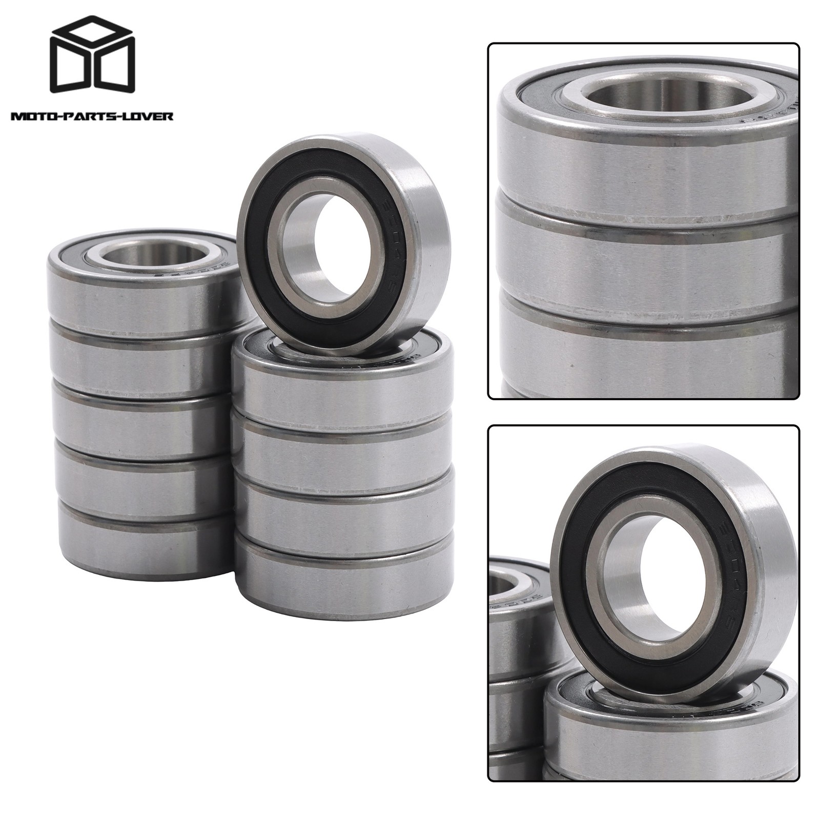 20x42x12mm 6004-2RS C3 Ball Bearings 10 Pack Premium Rubber Sealed Bearings