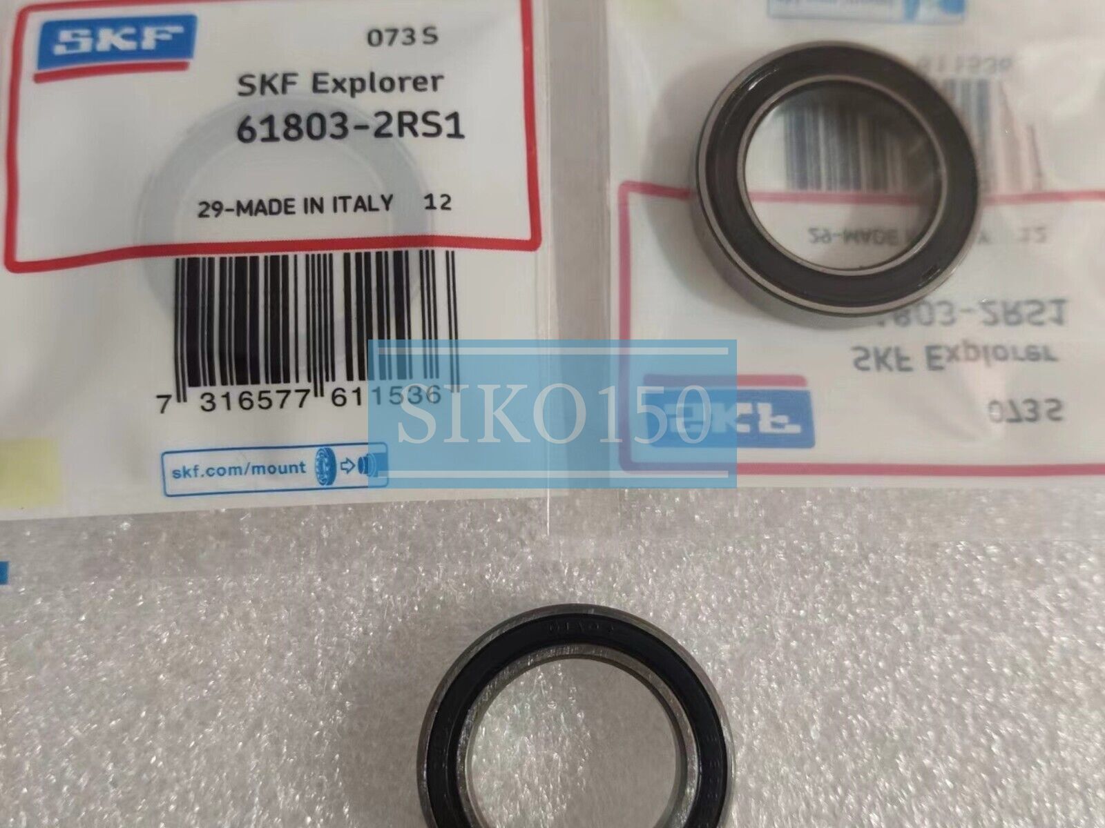 1PC SKF 61803-2RS1 Deep Groove Ball Bearing #SK
