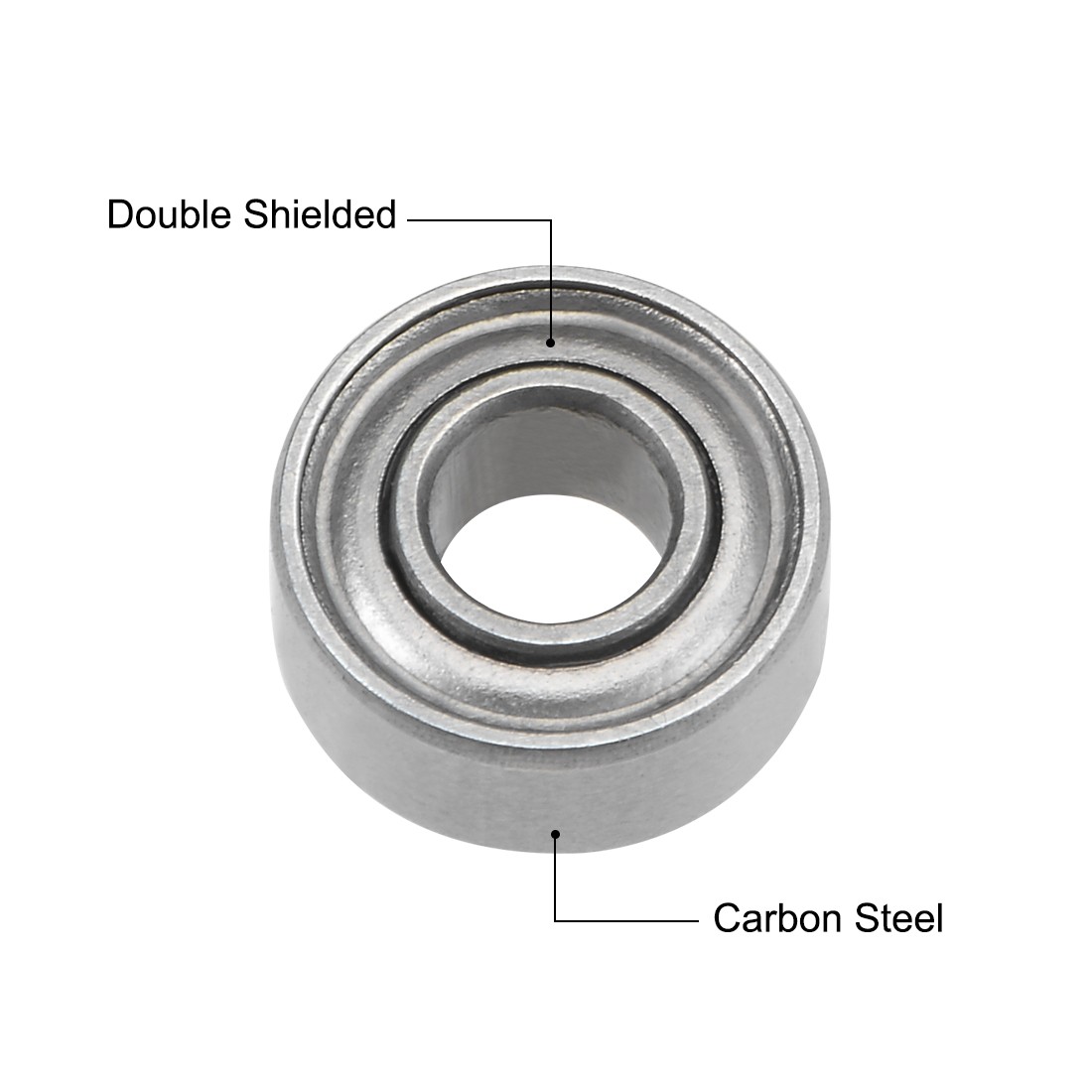 683ZZ Deep Groove Ball Bearings Z2 3x7x3mm Double Shielded Carbon Steel 15pcs