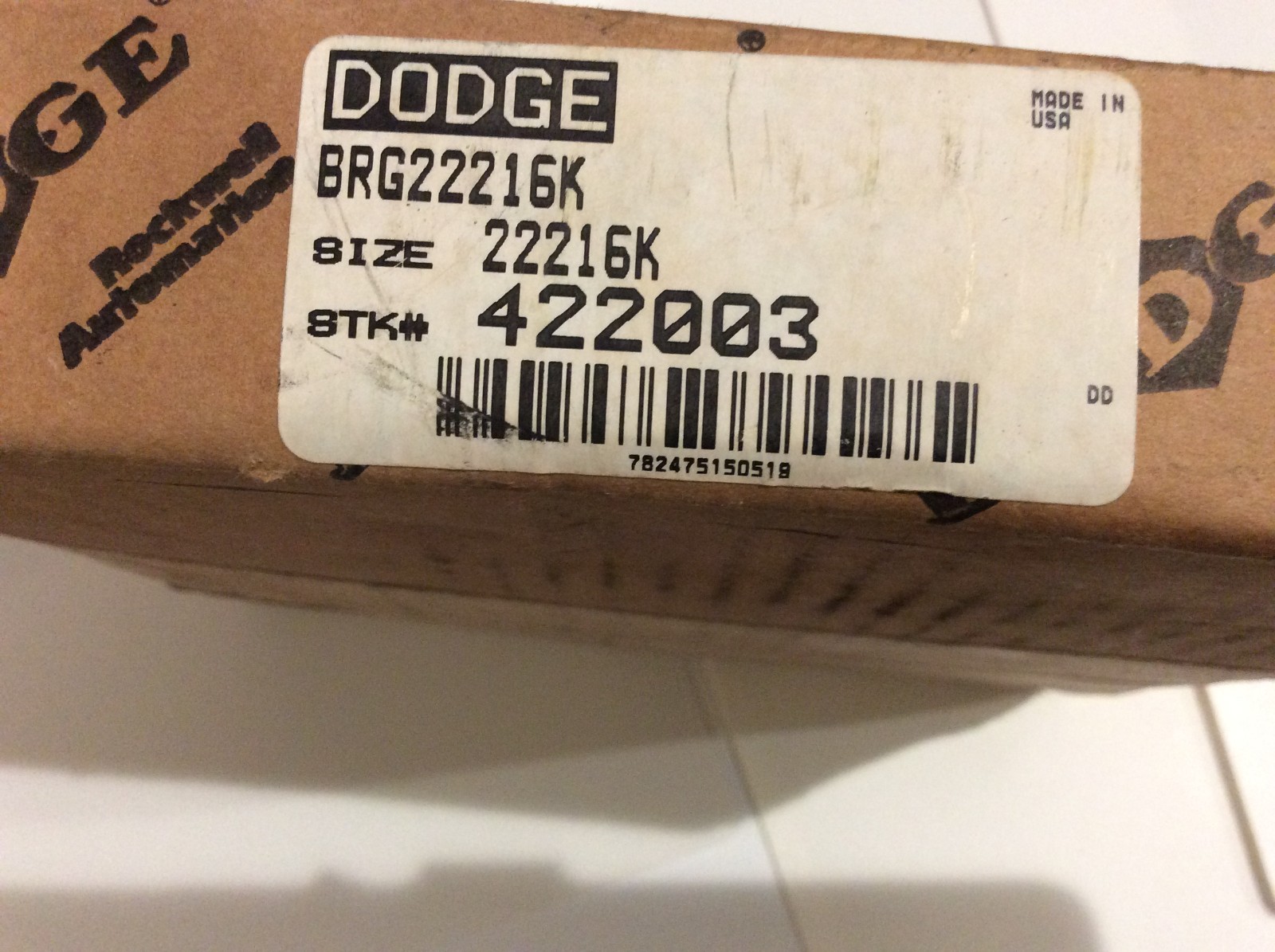 DODGE 422003 SPHERICAL ROLLER BEARING BRG22216K / 22216K