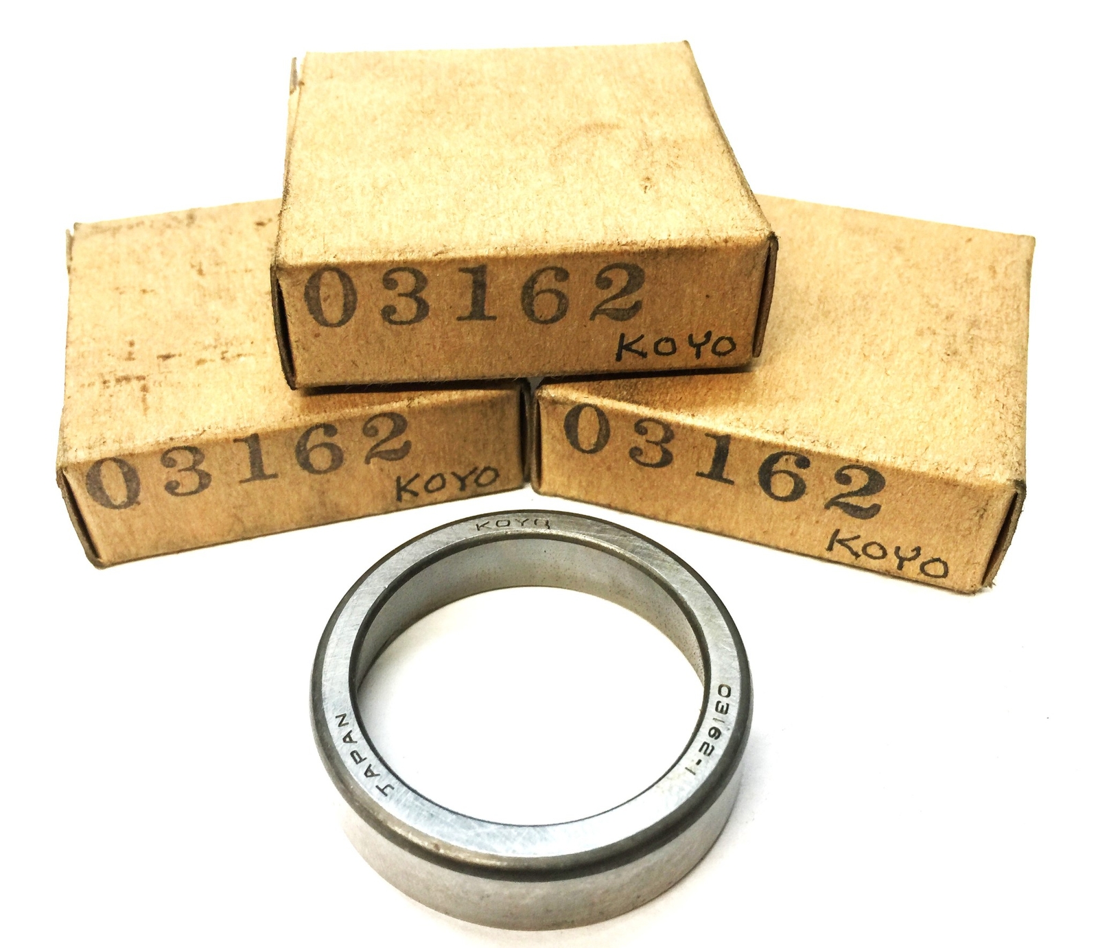 Koyo Tapered Roller Bearing Cup Race 03162-1 (03162) [Lot of 3] NOS