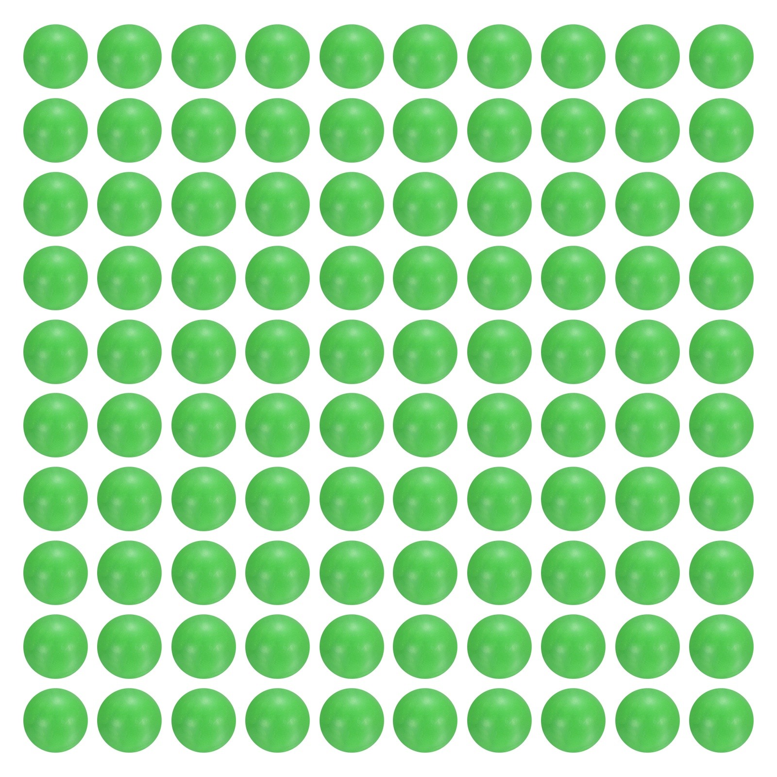 100 Pcs Plastic Green Bearing Balls 1/2″(12.7mm) Solid Plastic Balls