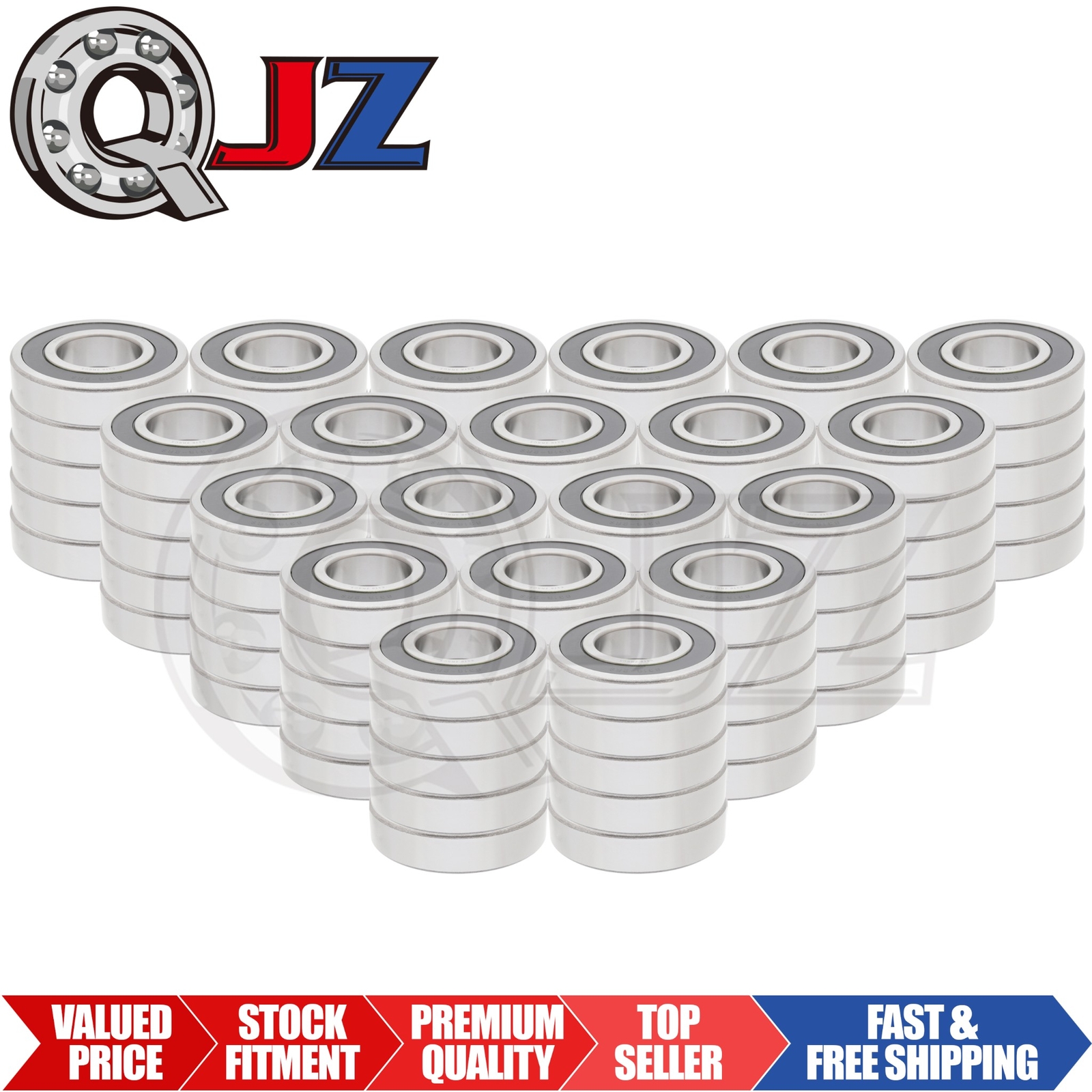 [Qty.100] 6316-2RS Radial/Deep Groove Ball Bearing [80mm ID x 170mm OD x 39mm W]