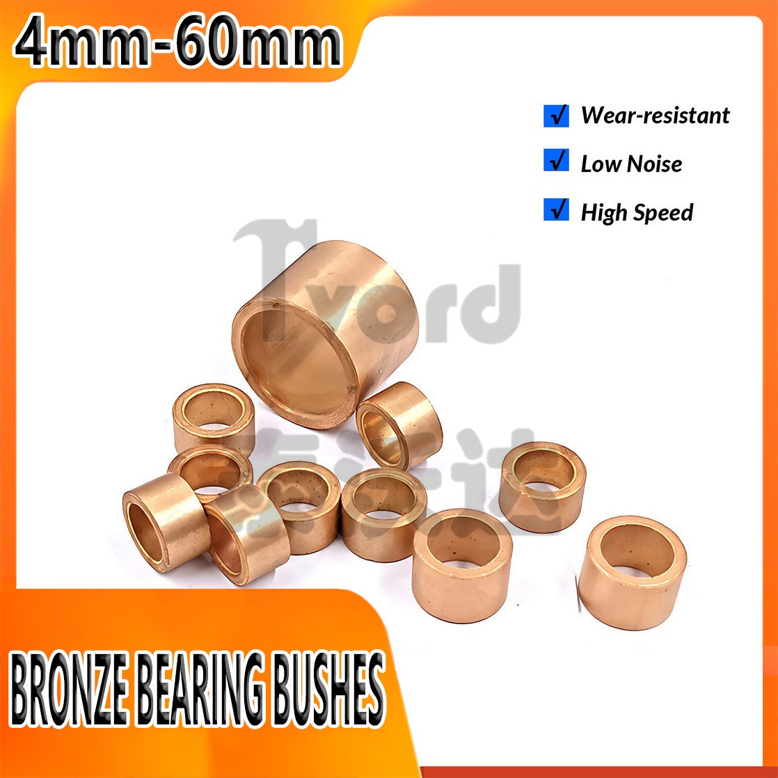 Metric Plain Oil Filled Sintered Bronze Bushes – Bore 4mm to 60mm – High Quality