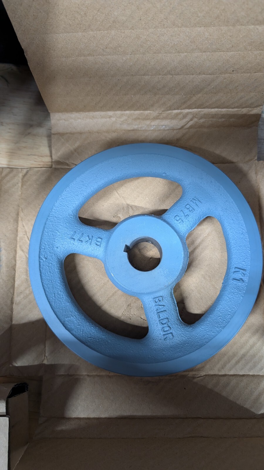 Baldor Maska BK77X1-1/8 MB75x1-1/8 V-Belt Pulley New!