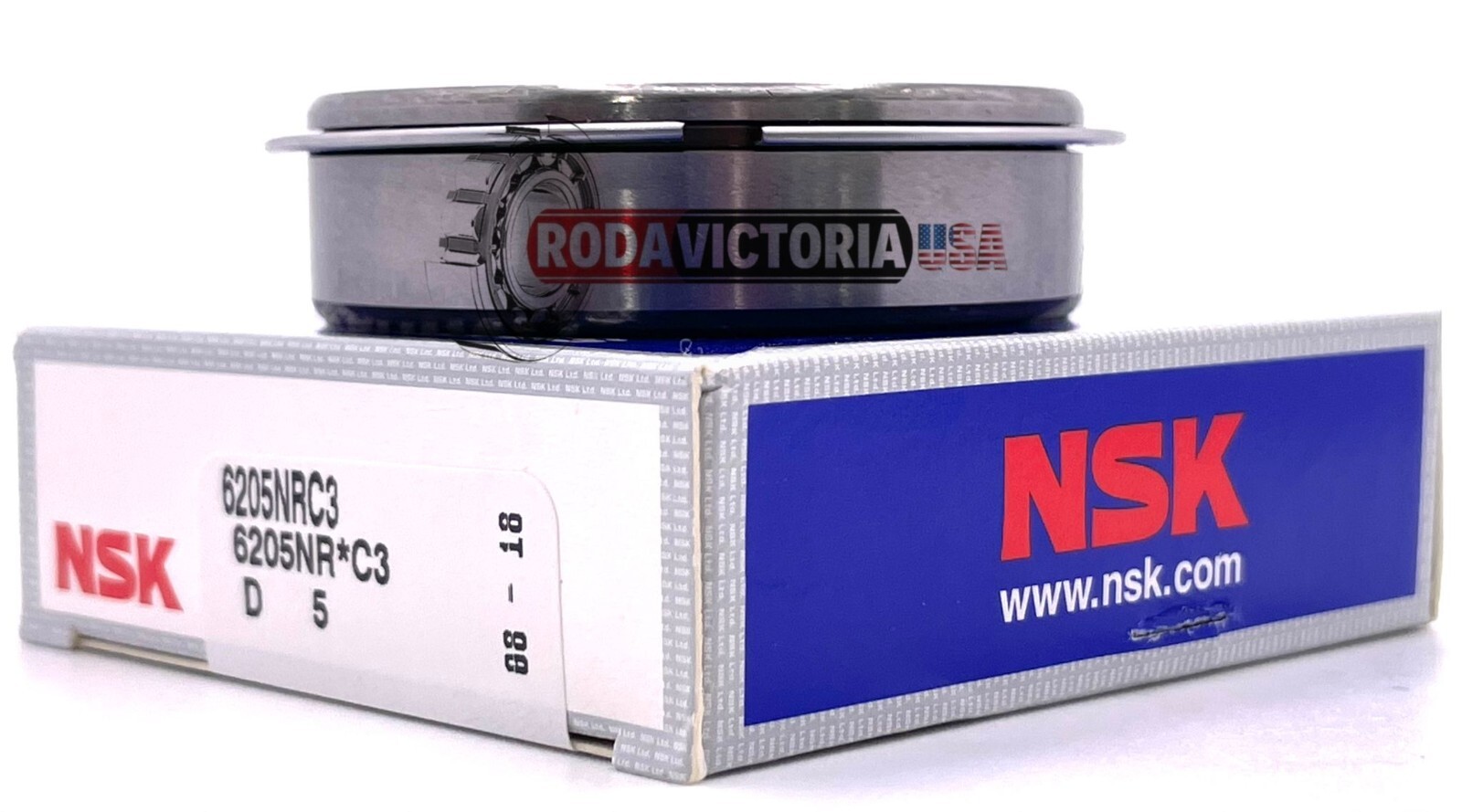 6205 NR C3 NSK Bearing Snap Ring Japan 25x52x15mm