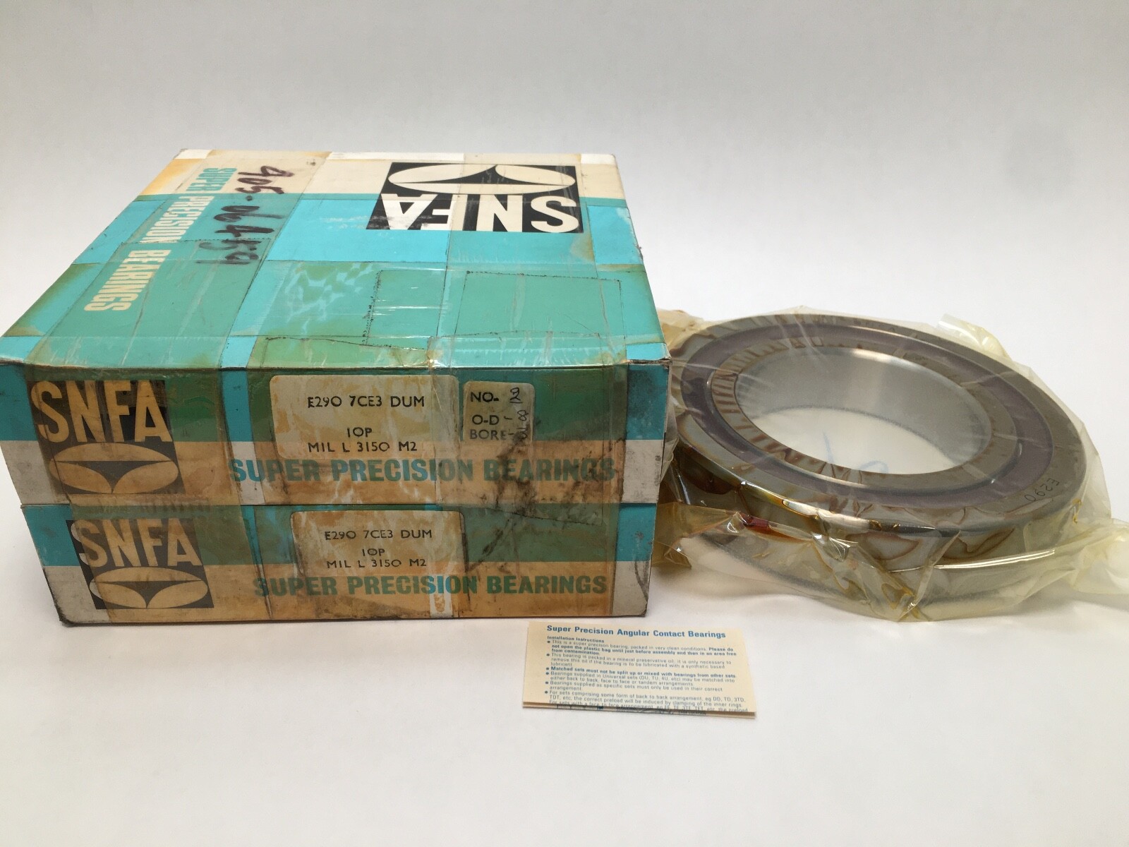 SNFA E290-7CE3DUM Bearing 90x160x30 mm 7218-A E-290-7-CE-3-DUM ABEC7 2 Pcs