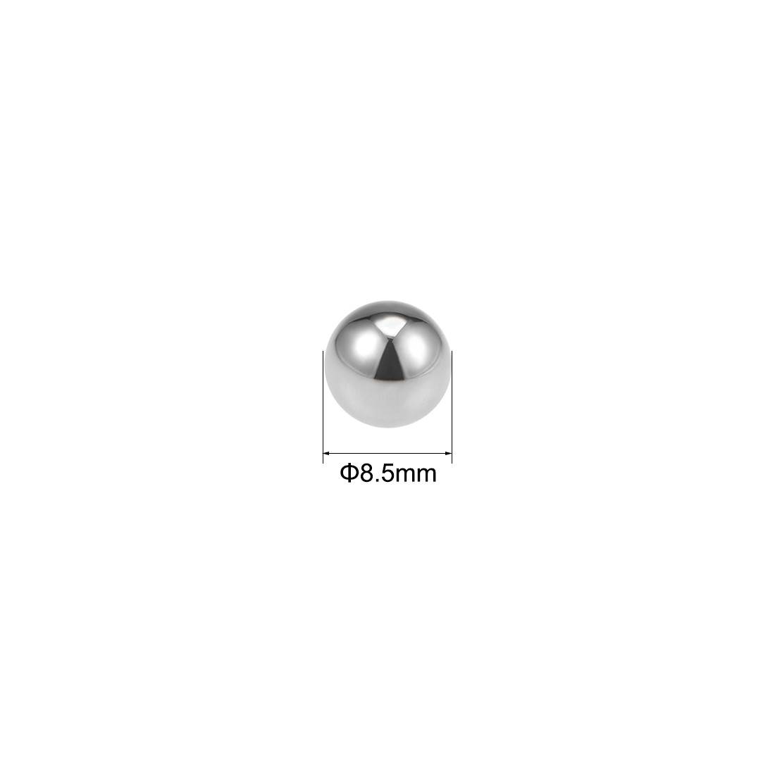 Precision Balls 8.5mm Solid Chrome Steel G10 for Bearing Keychain Wheel 50pcs