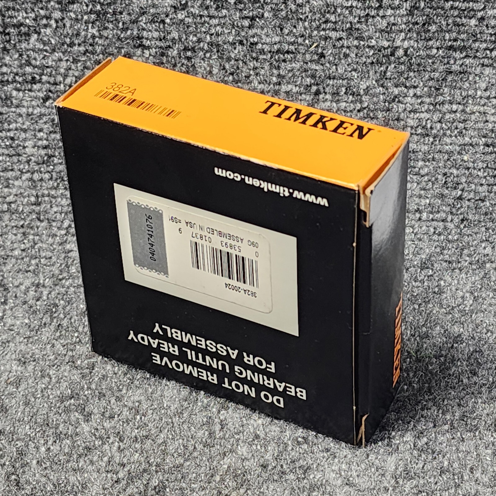 382A Timken Tapered Roller Bearing Cup 3.8125 in OD, 0.6250 in Width