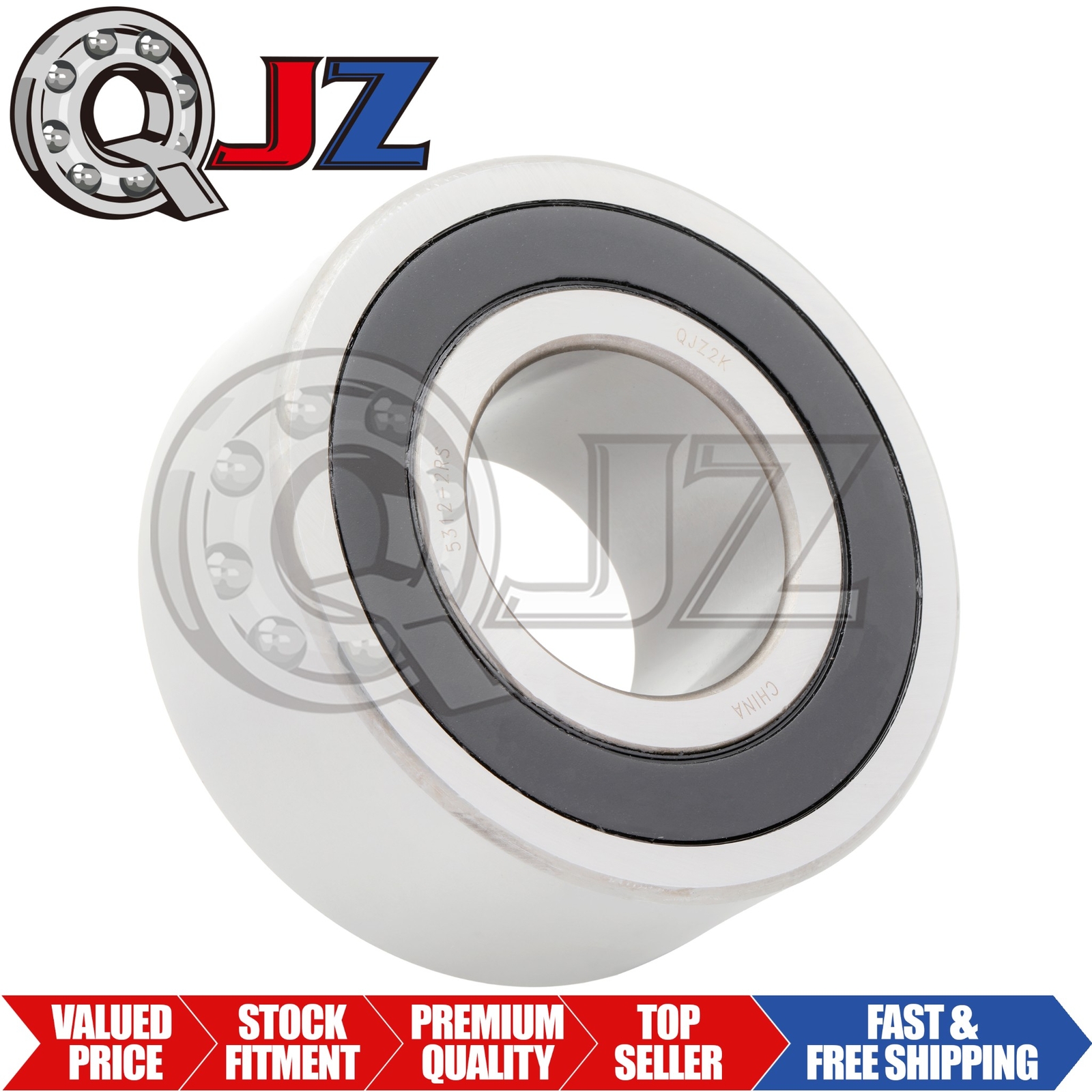 [Qty.1] 5312-2RS Angular Contact Ball Bearing [60 mm ID x 130 mm OD x 54 mm W]