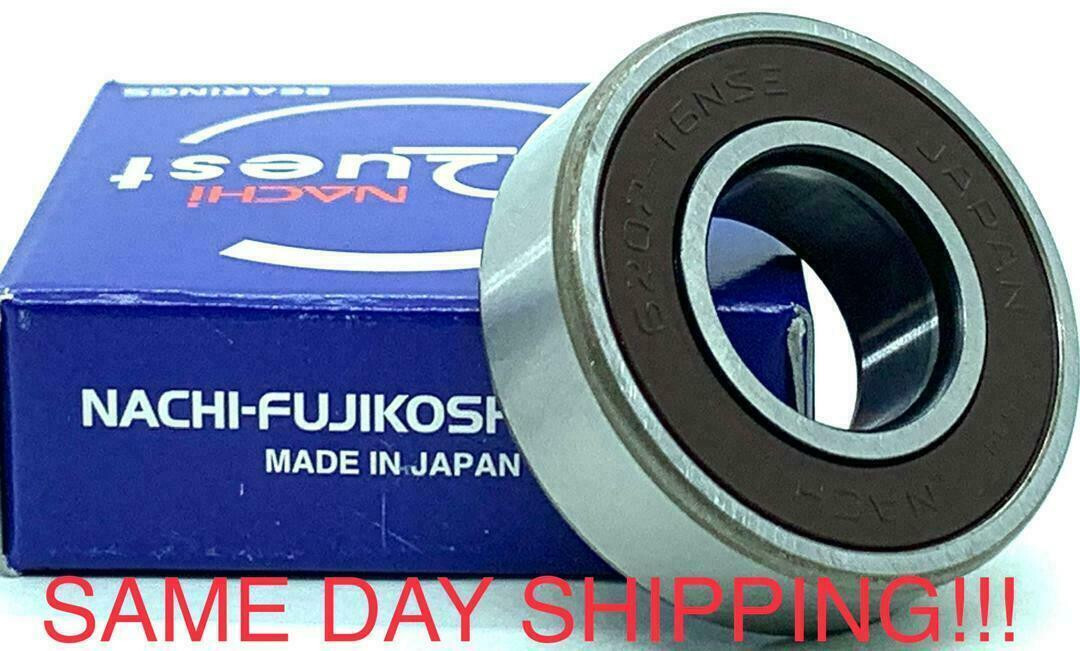 6202-16-2NSE NACHI 6202-2RS 16mm ID High Quality Sealed Ball Bearing, 16x35x11mm