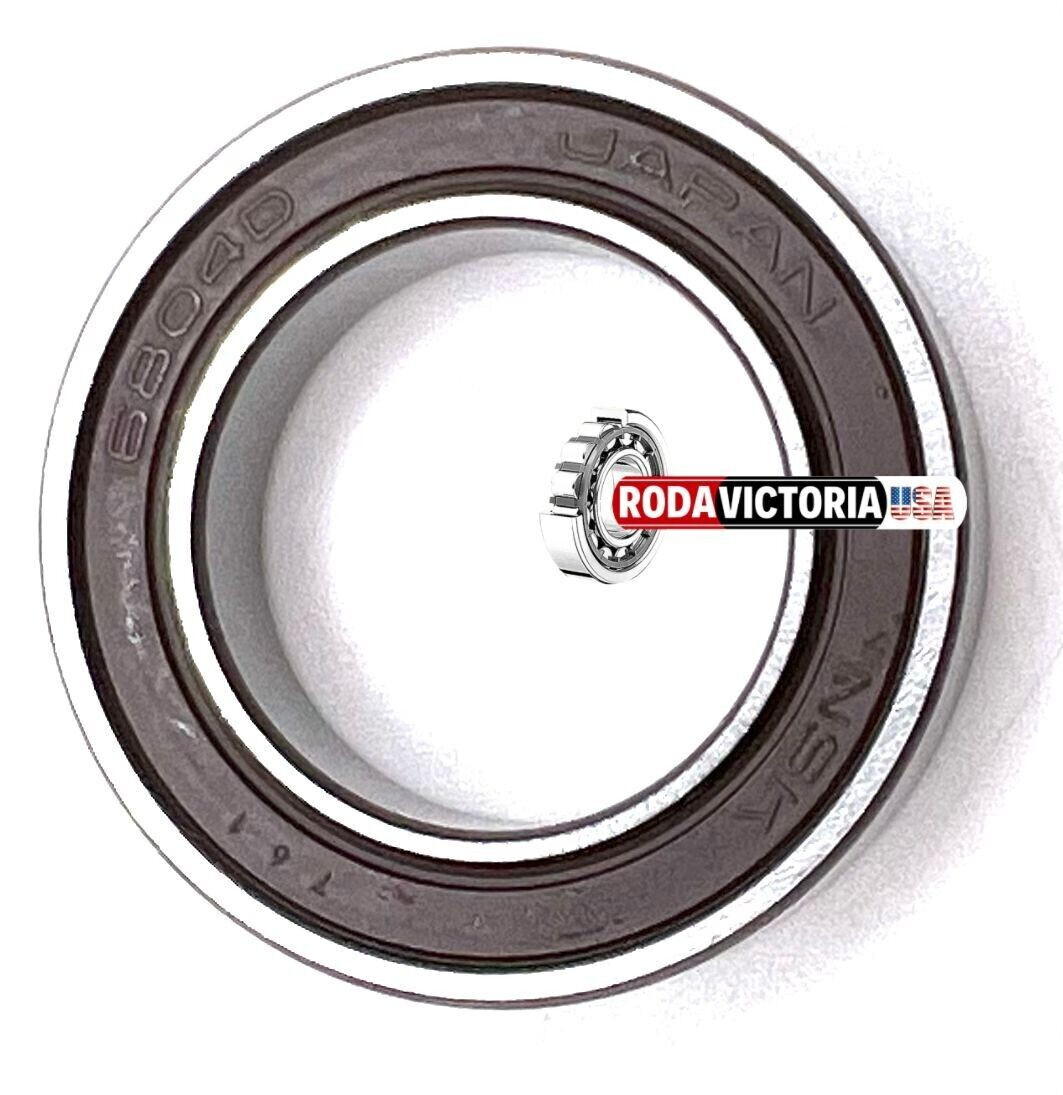 NSK JAPAN 6804 DD DEEP GROOVE BALL BEARING, RUBBER SEALED 20x32x7 mm 61804-2RS!!