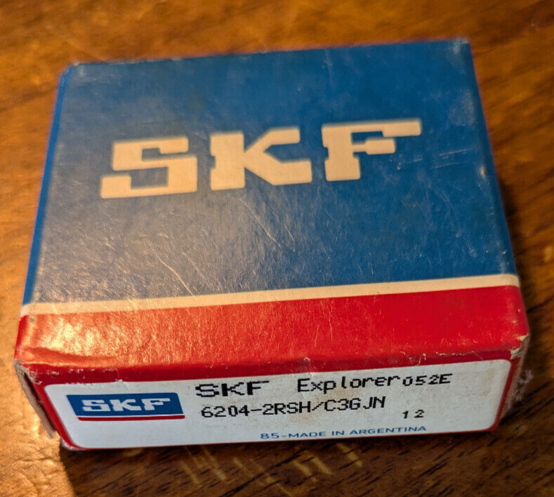 New Sealed 6204 2RSH C3 GJN SKF RUBBER SEALED Groove Ball Bearing 20x47x14mm
