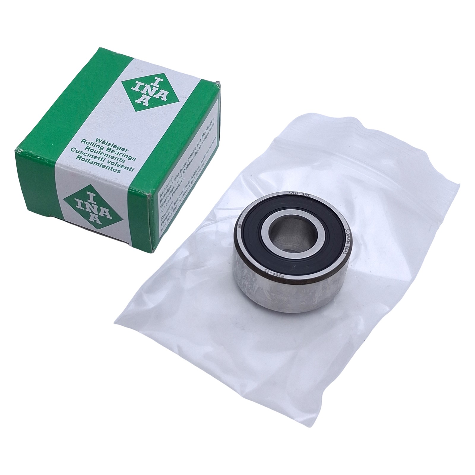 INA 3201-2RS Angular Contact Ball Bearing 32mm OD, 12mm Bore, 15,000r/min